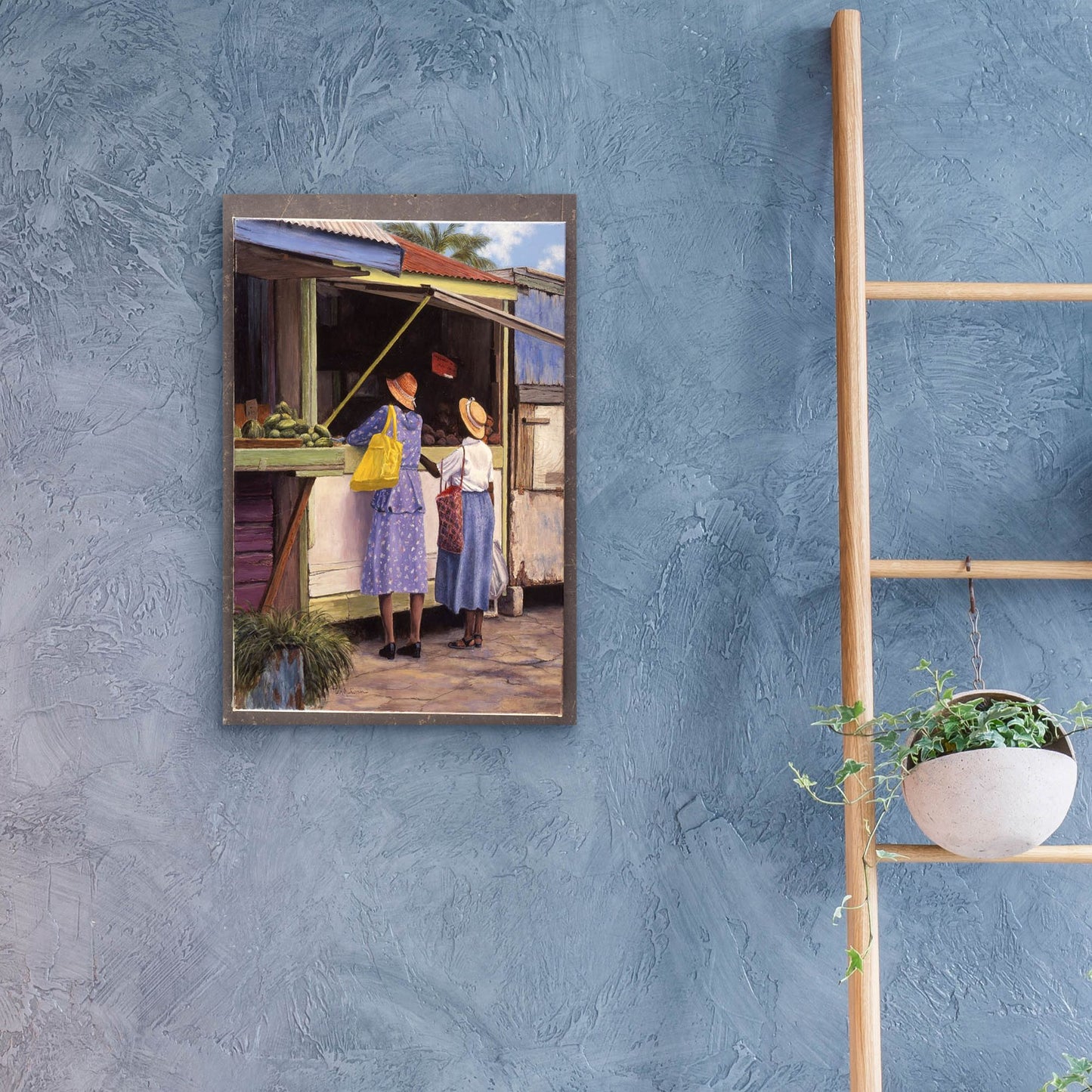 Epic Art 'Miss Violet And Daisy' by Bill Makinson, Acrylic Glass Wall Art,16x24