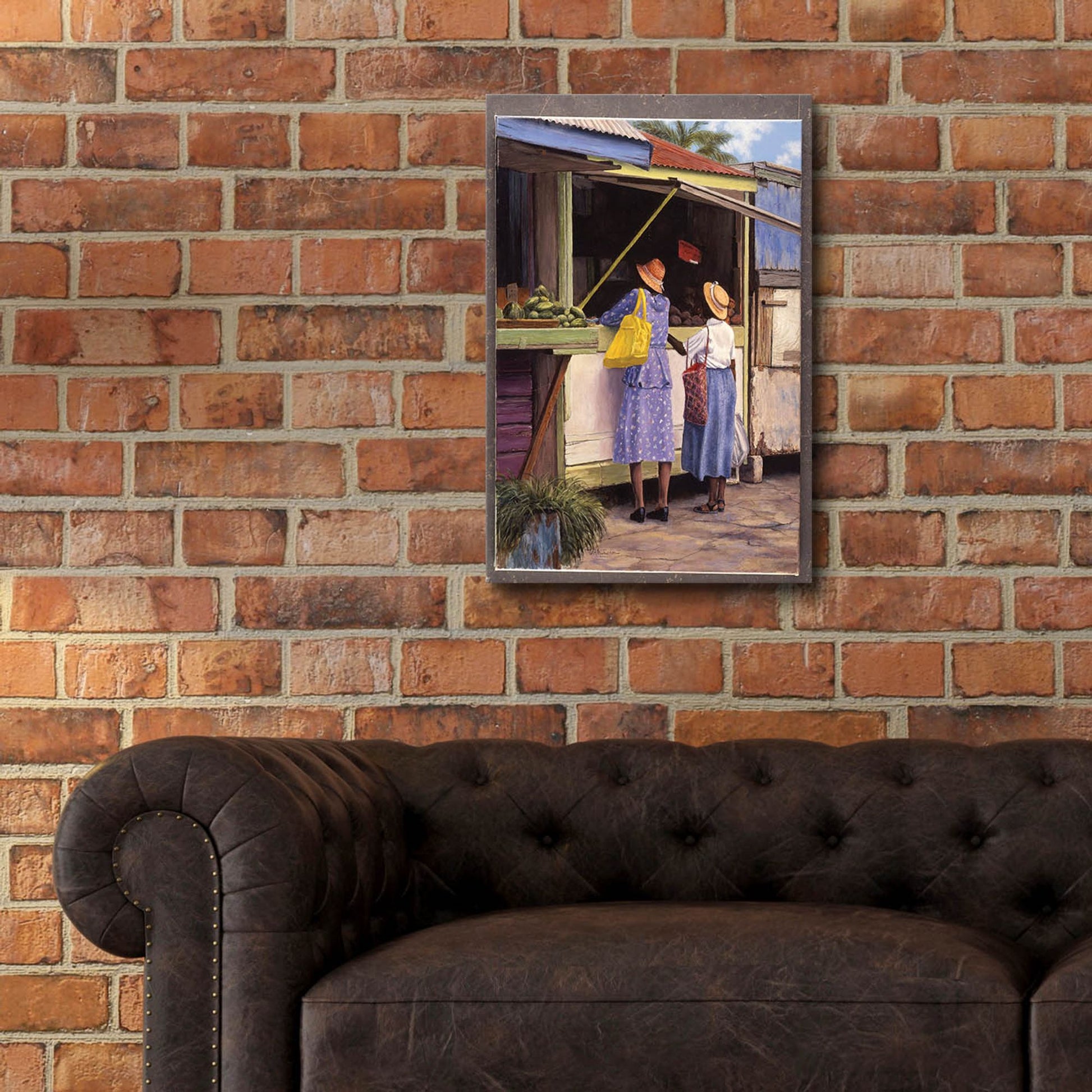 Epic Art 'Miss Violet And Daisy' by Bill Makinson, Acrylic Glass Wall Art,16x24