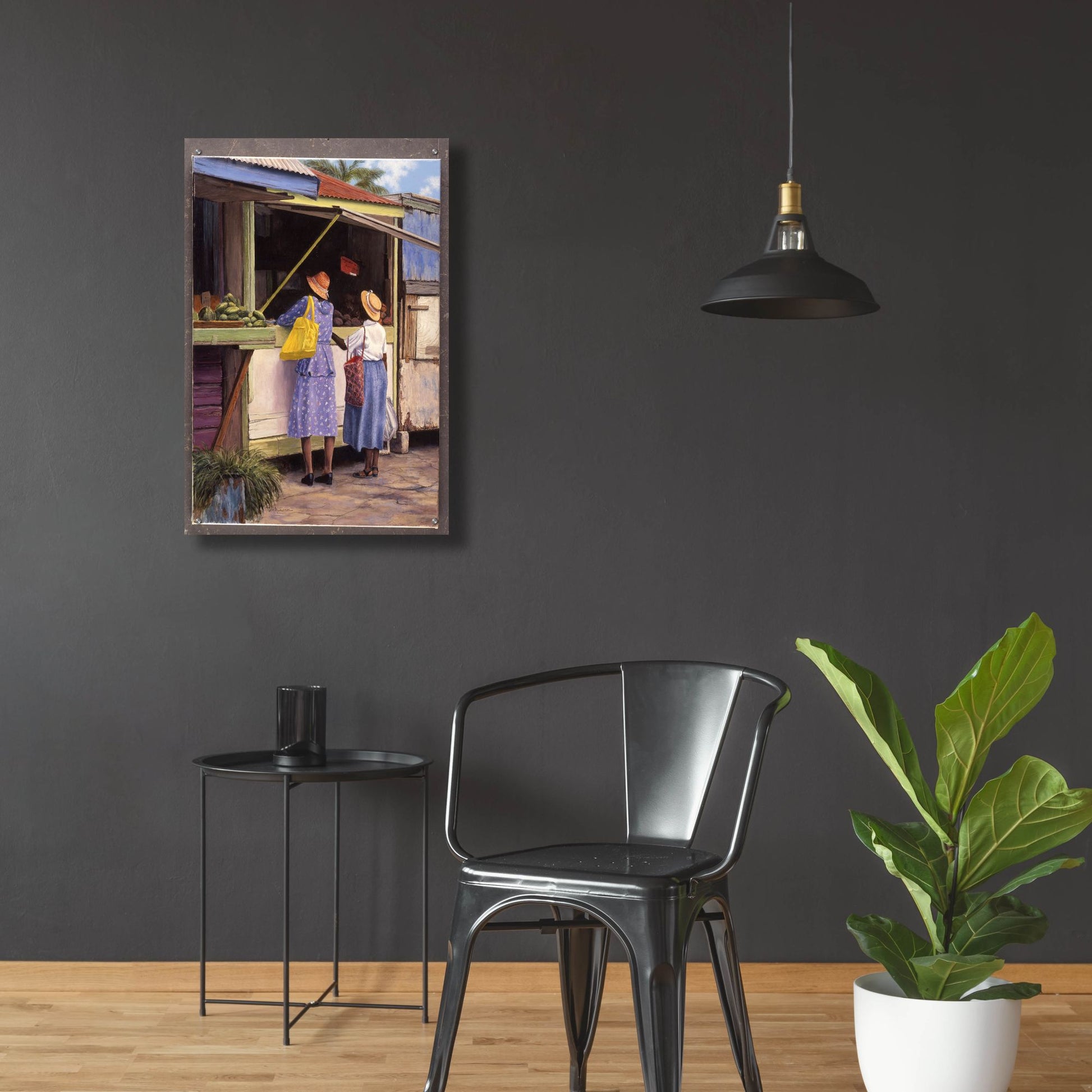 Epic Art 'Miss Violet And Daisy' by Bill Makinson, Acrylic Glass Wall Art,24x36