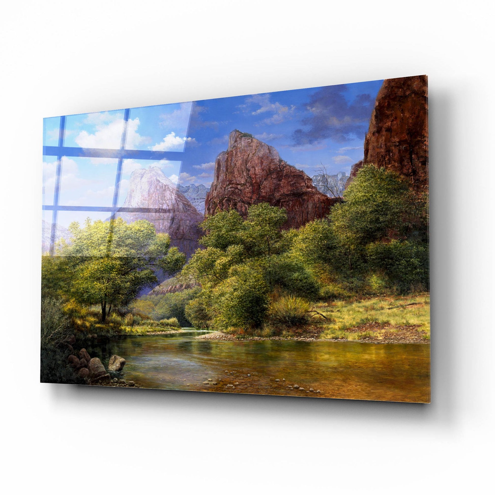 Epic Art 'Zion' by Bill Makinson, Acrylic Glass Wall Art,16x12