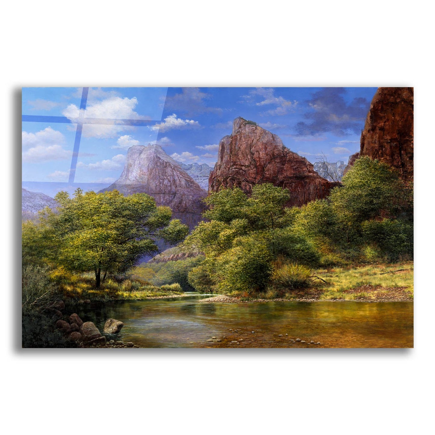 Epic Art 'Zion' by Bill Makinson, Acrylic Glass Wall Art,16x12