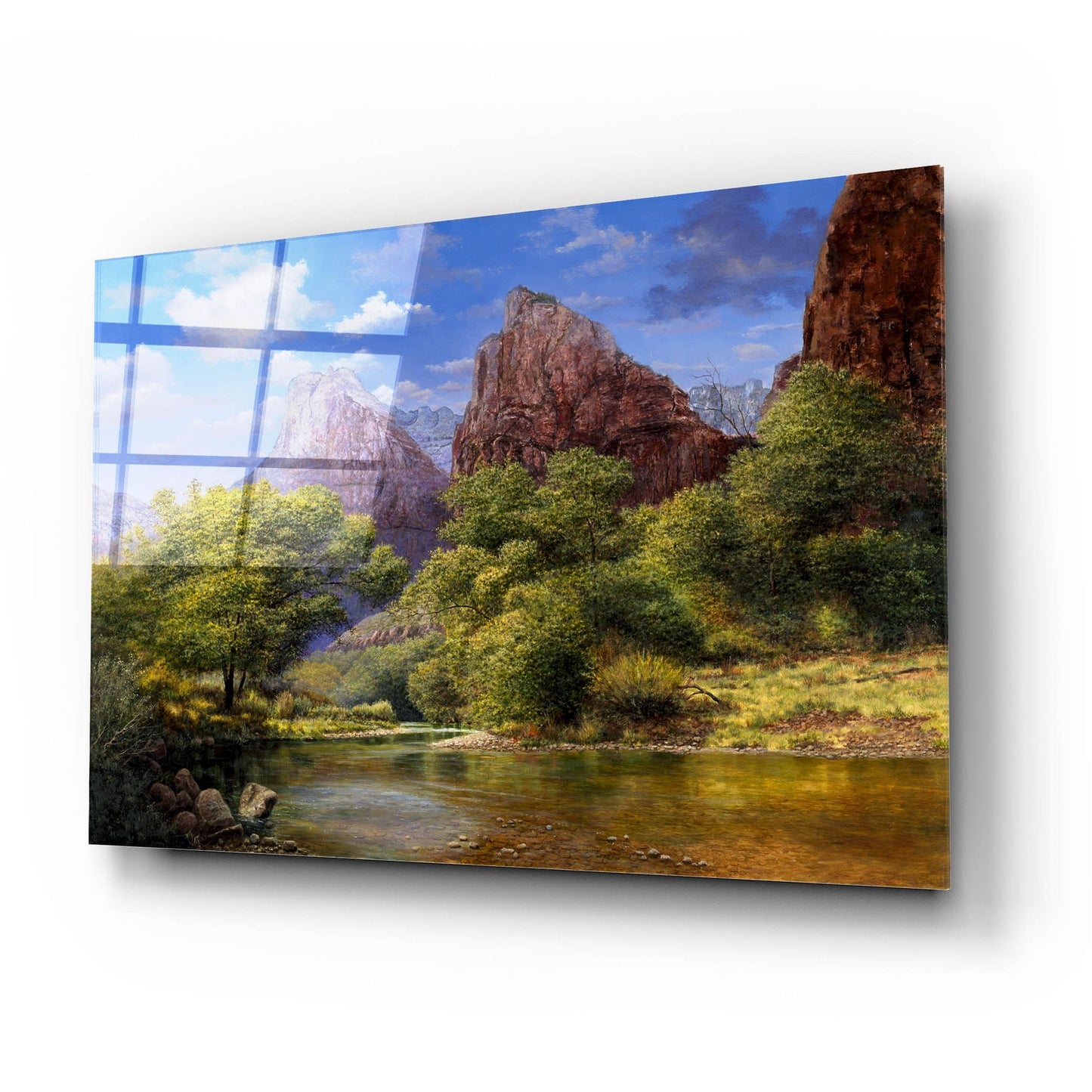 Epic Art 'Zion' by Bill Makinson, Acrylic Glass Wall Art,24x16