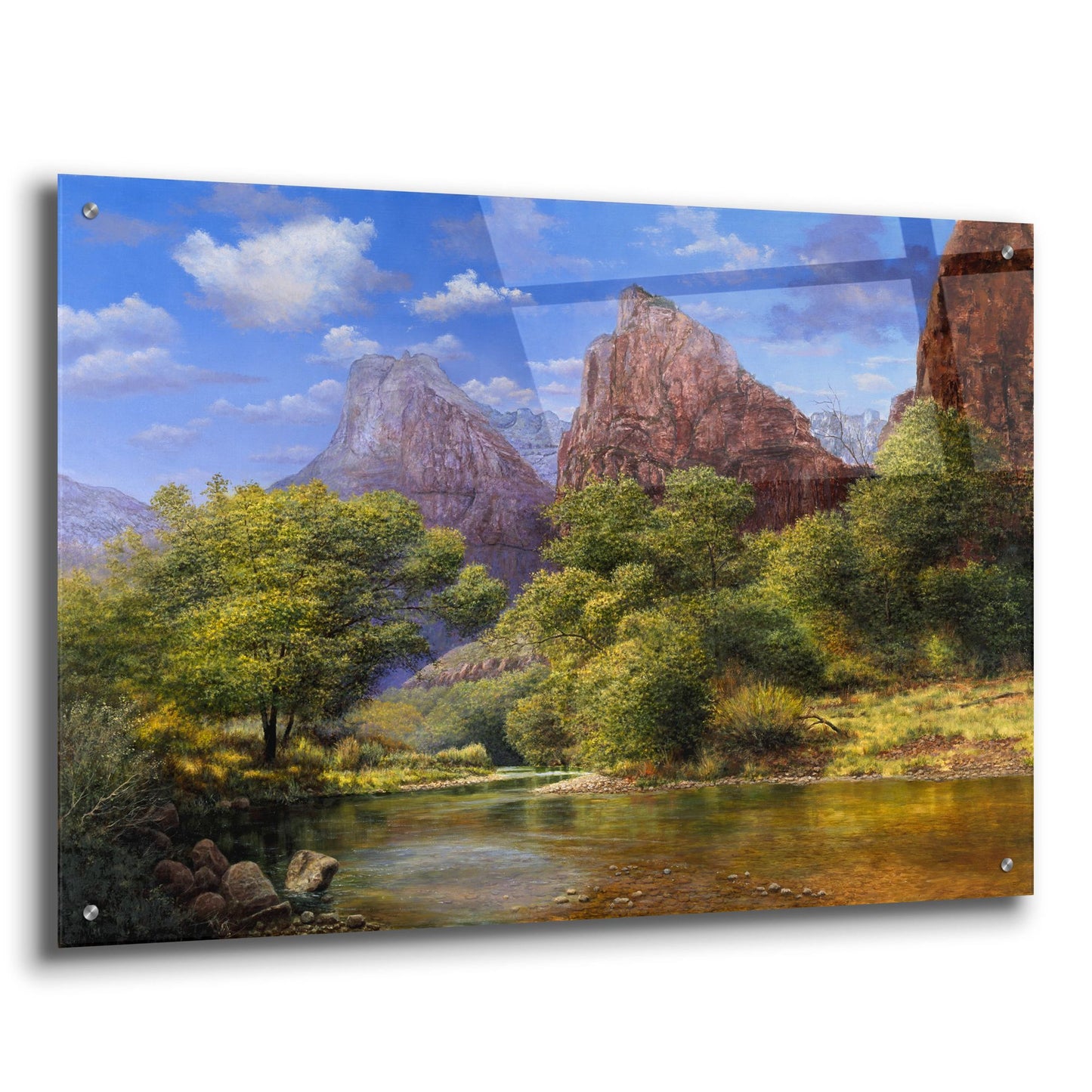 Epic Art 'Zion' by Bill Makinson, Acrylic Glass Wall Art,36x24