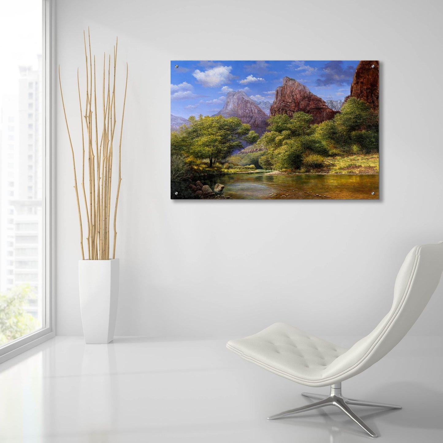 Epic Art 'Zion' by Bill Makinson, Acrylic Glass Wall Art,36x24