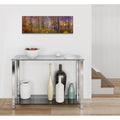 Autumn Wolves by Bill Makinson - 36x12 acrylic wall art in a room