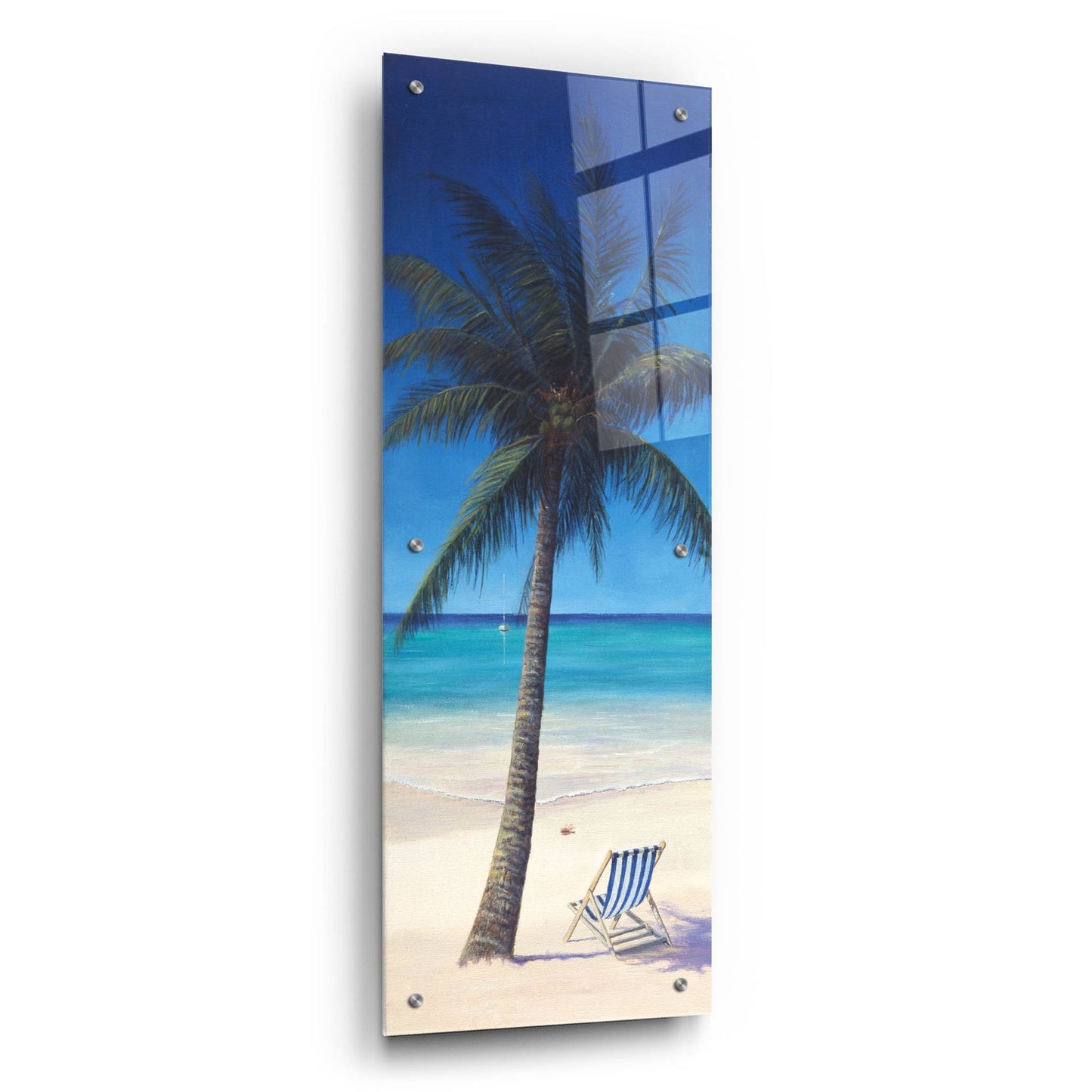 Epic Art 'Tropics' by Bill Makinson, Acrylic Glass Wall Art,16x48