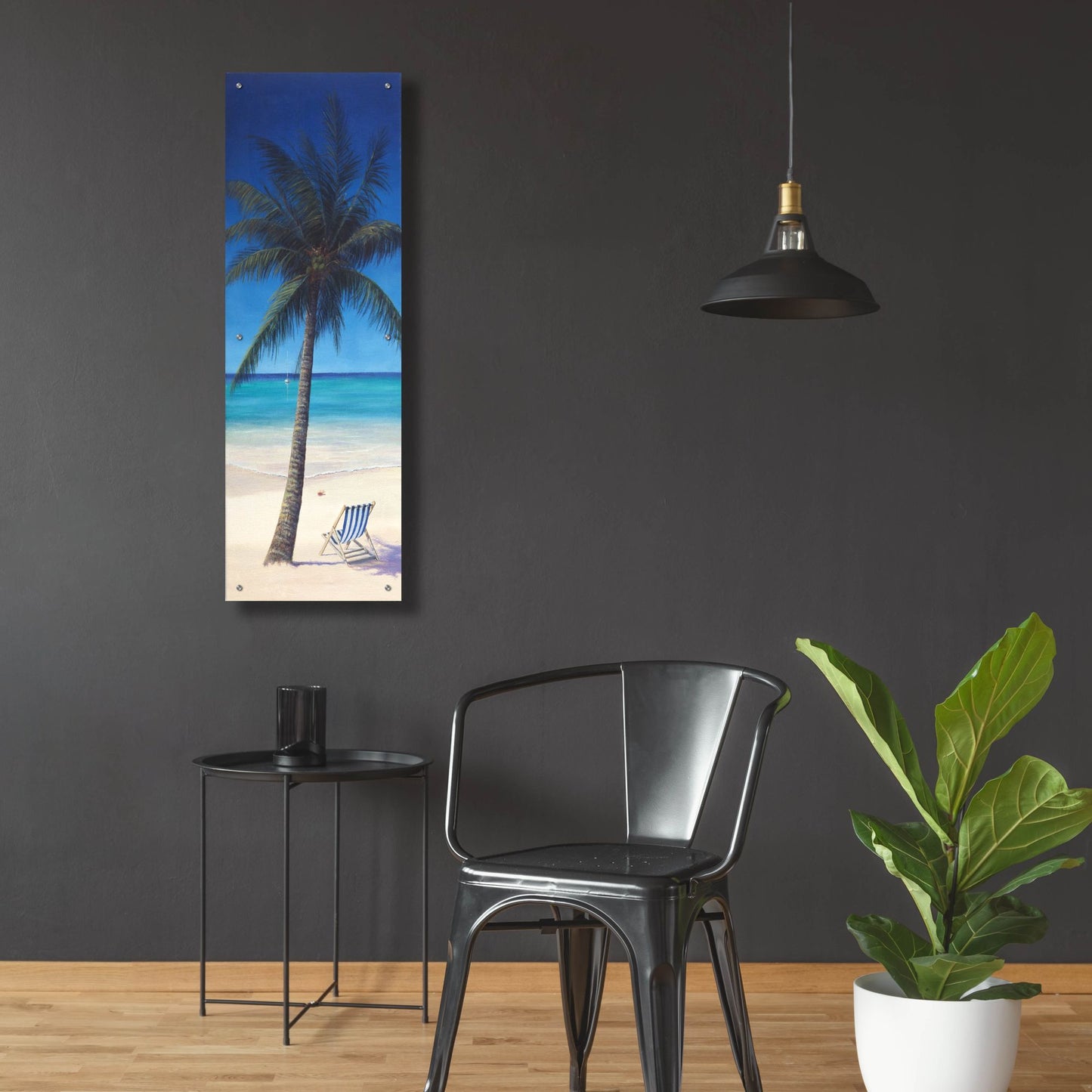 Epic Art 'Tropics' by Bill Makinson, Acrylic Glass Wall Art,16x48