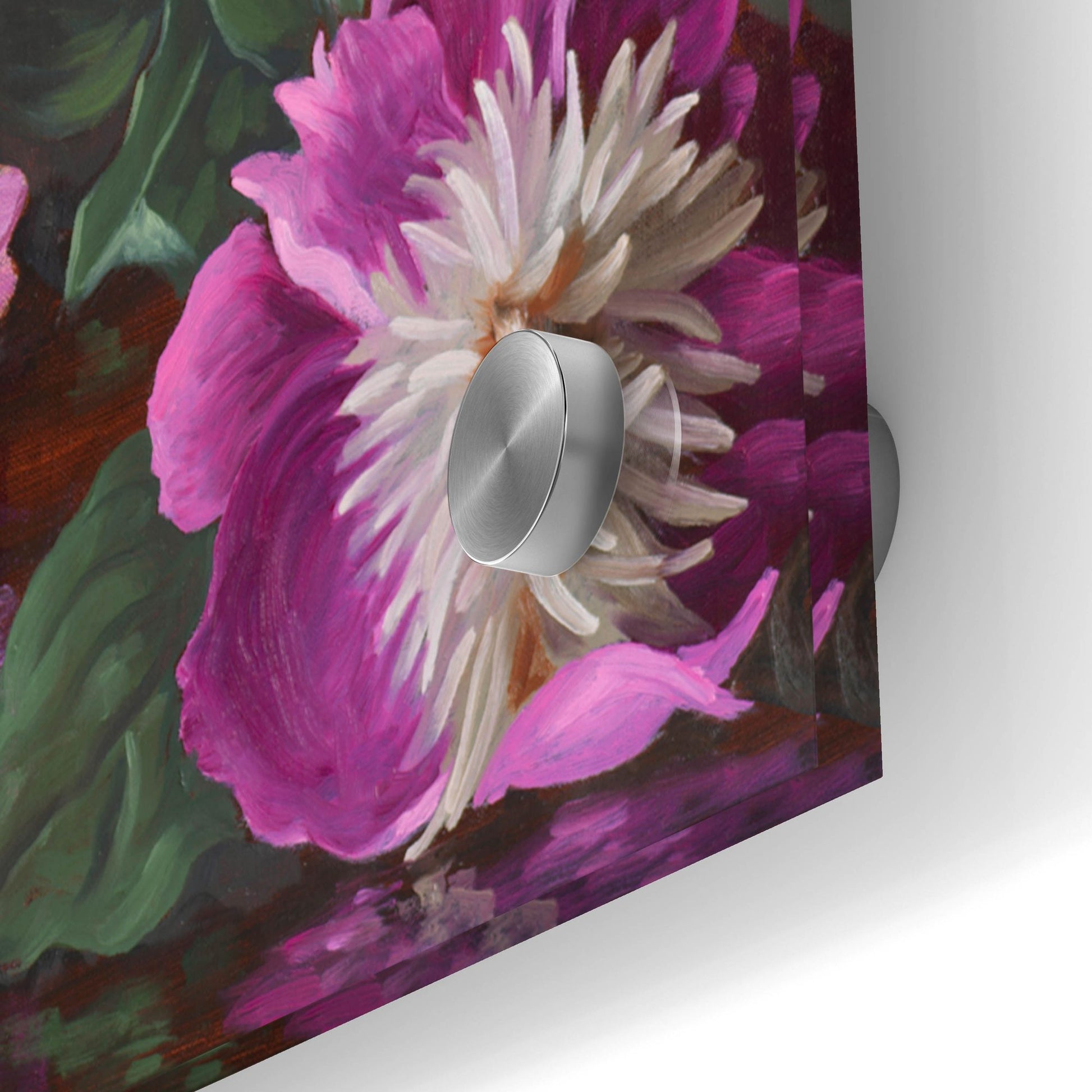 Epic Art 'Peonies In Peacock Vase' by Christopher Pierce, Acrylic Glass Wall Art,36x24