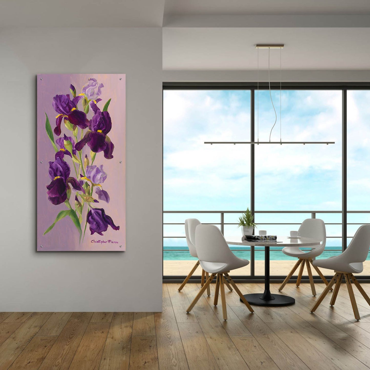 Epic Art 'Study In Lavender' by Christopher Pierce, Acrylic Glass Wall Art,24x48