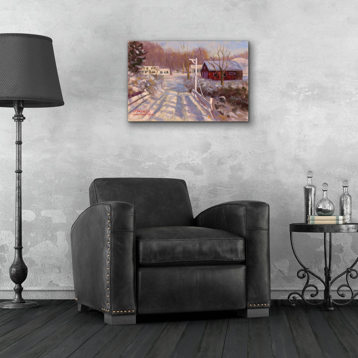Coming Into Winter by Christopher Pierce - 24x16 acrylic wall art in a room
