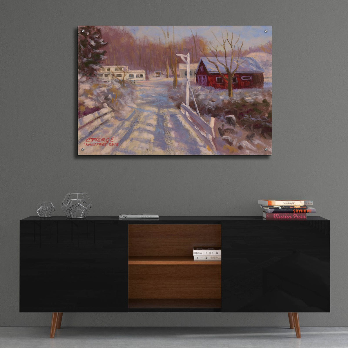 Coming Into Winter by Christopher Pierce - 36x24 acrylic wall art in a room