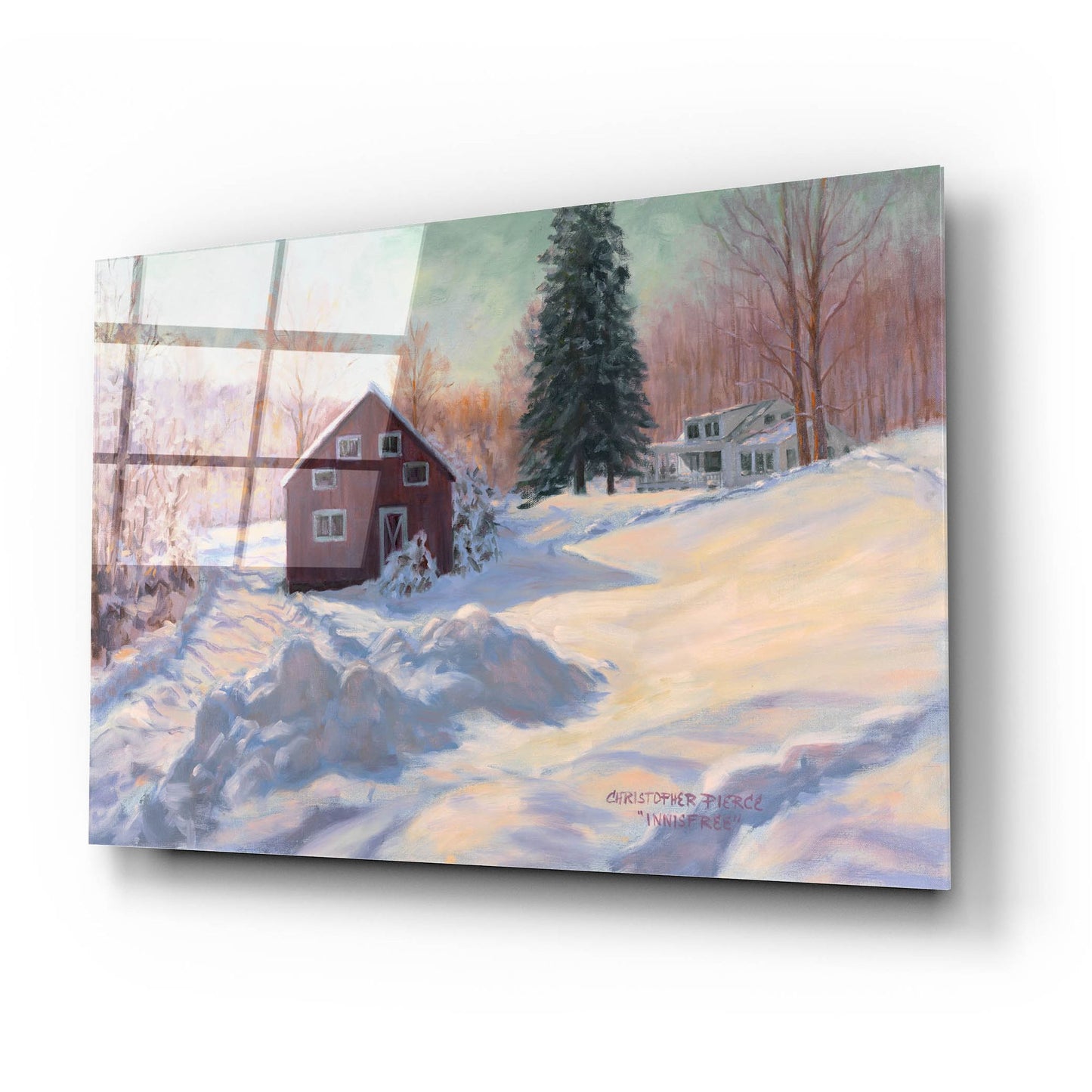 Epic Art 'From My Studio In Winter' by Christopher Pierce, Acrylic Glass Wall Art,24x16