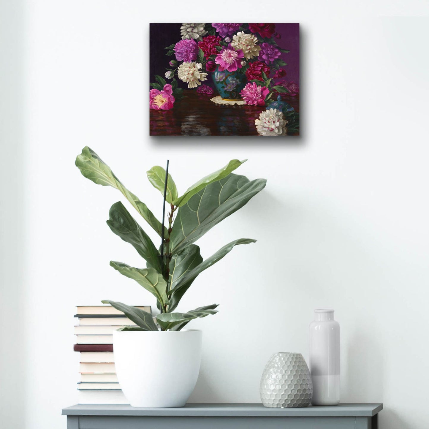 Epic Art 'Imperial Peonies' by Christopher Pierce, Acrylic Glass Wall Art,16x12