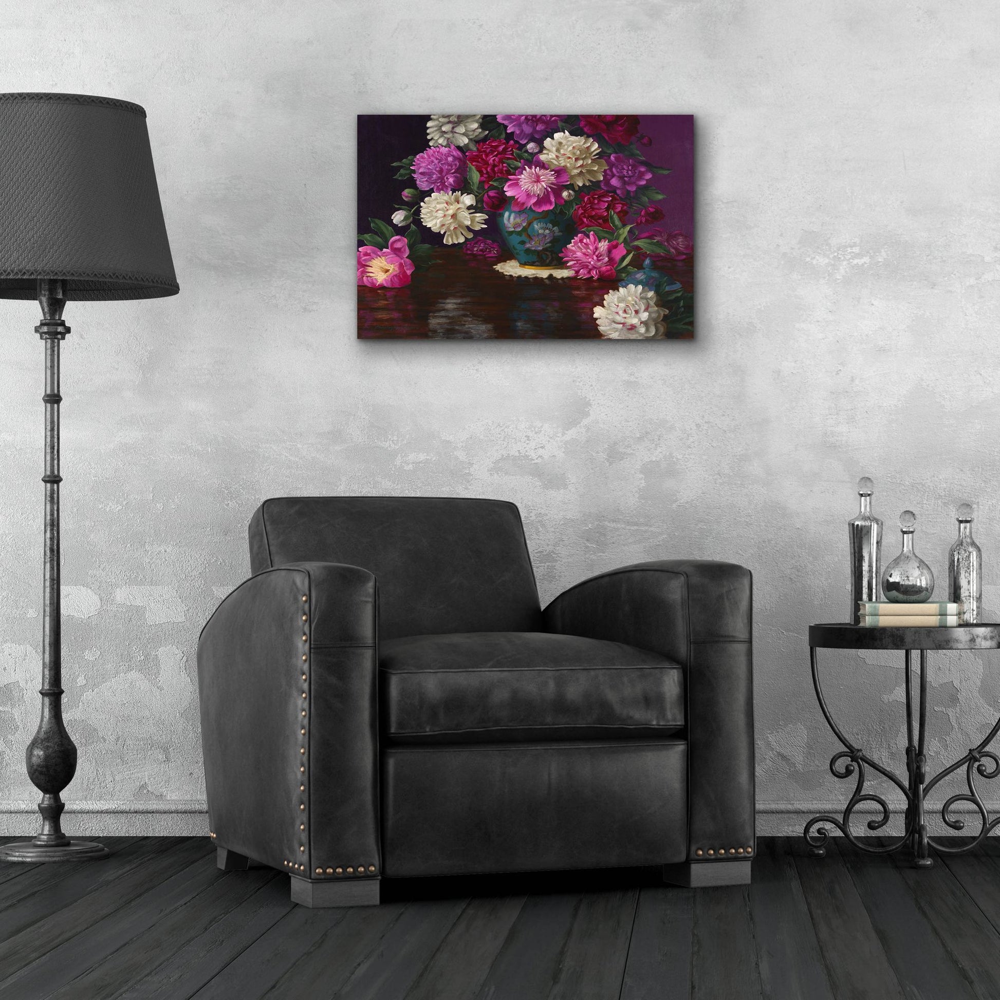 Epic Art 'Imperial Peonies' by Christopher Pierce, Acrylic Glass Wall Art,24x16