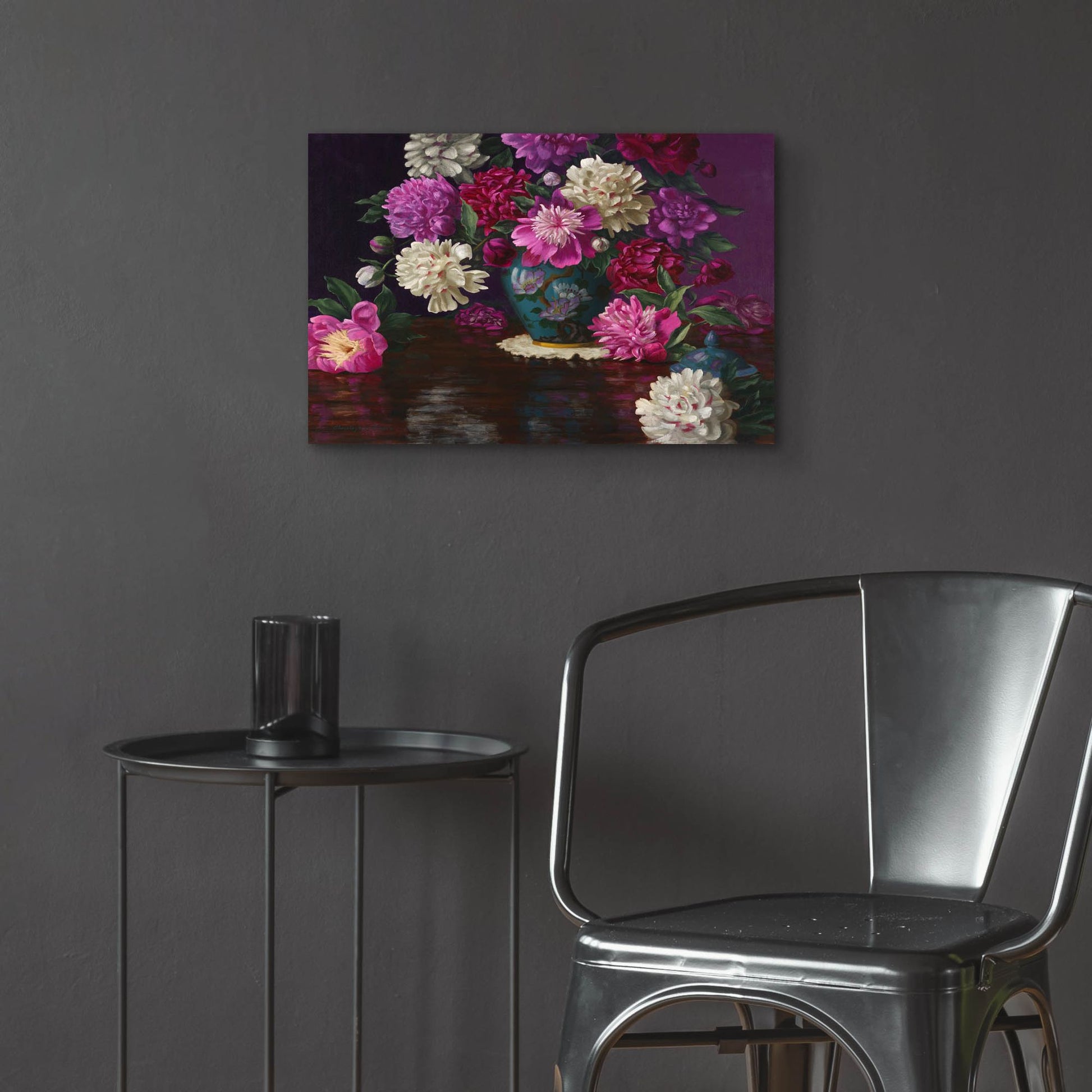 Epic Art 'Imperial Peonies' by Christopher Pierce, Acrylic Glass Wall Art,24x16