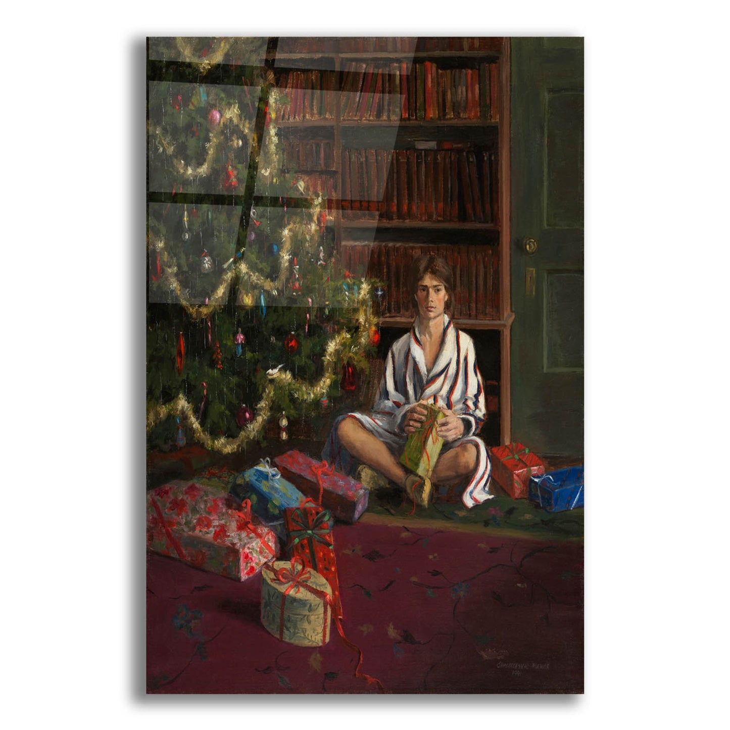 Epic Art 'A Christmas Fancy' by Christopher Pierce, Acrylic Glass Wall Art,16x24