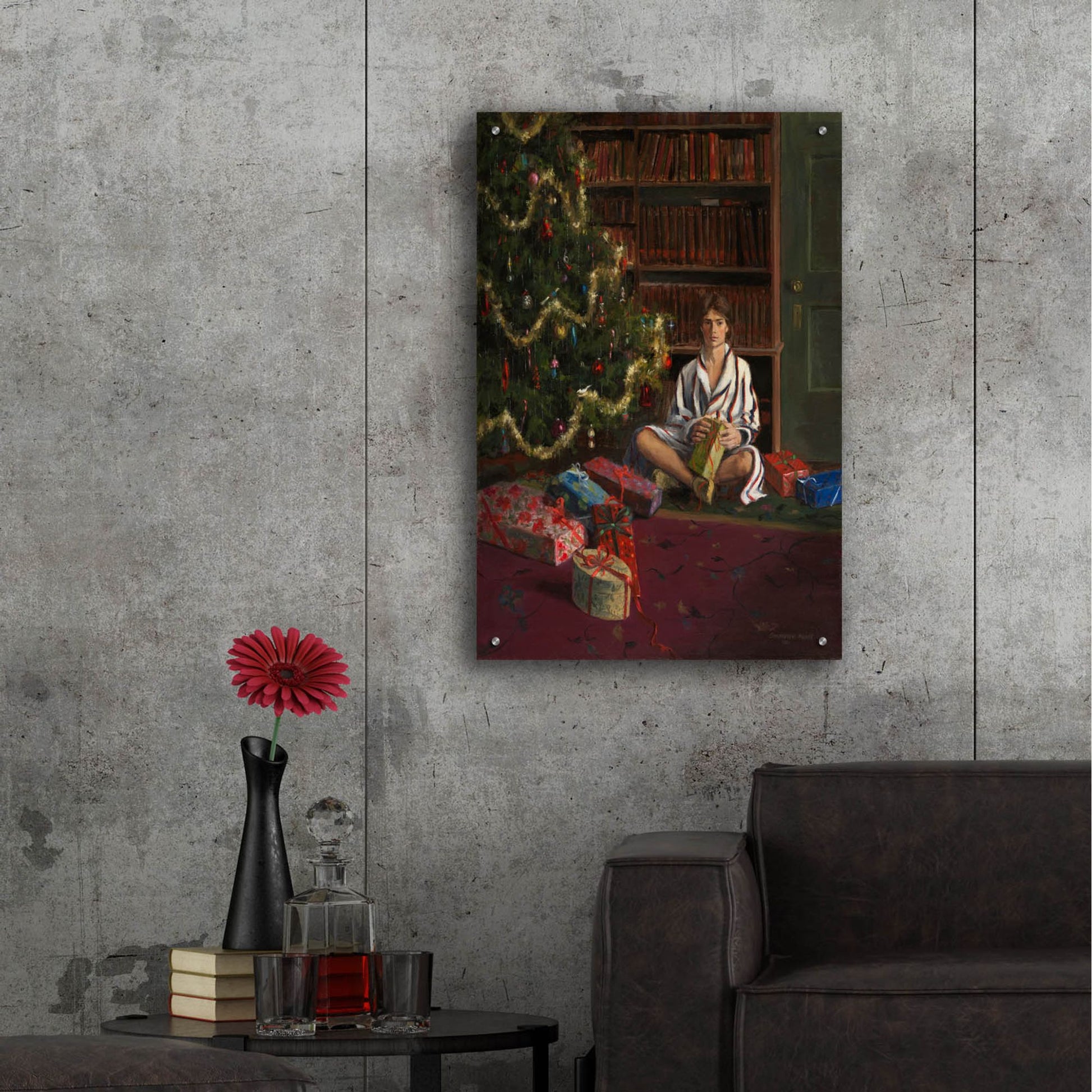 Epic Art 'A Christmas Fancy' by Christopher Pierce, Acrylic Glass Wall Art,24x36