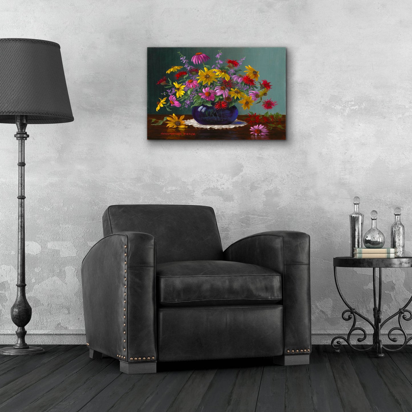 Epic Art 'Midsommer Blossoms' by Christopher Pierce, Acrylic Glass Wall Art,24x16