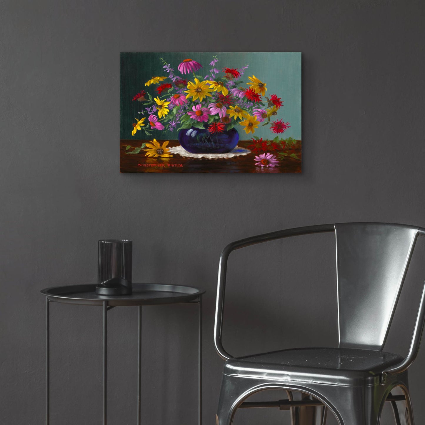 Epic Art 'Midsommer Blossoms' by Christopher Pierce, Acrylic Glass Wall Art,24x16