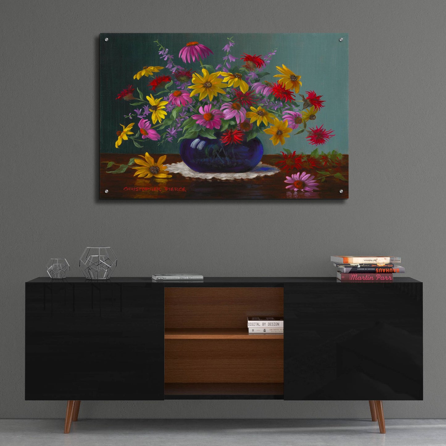 Epic Art 'Midsommer Blossoms' by Christopher Pierce, Acrylic Glass Wall Art,36x24