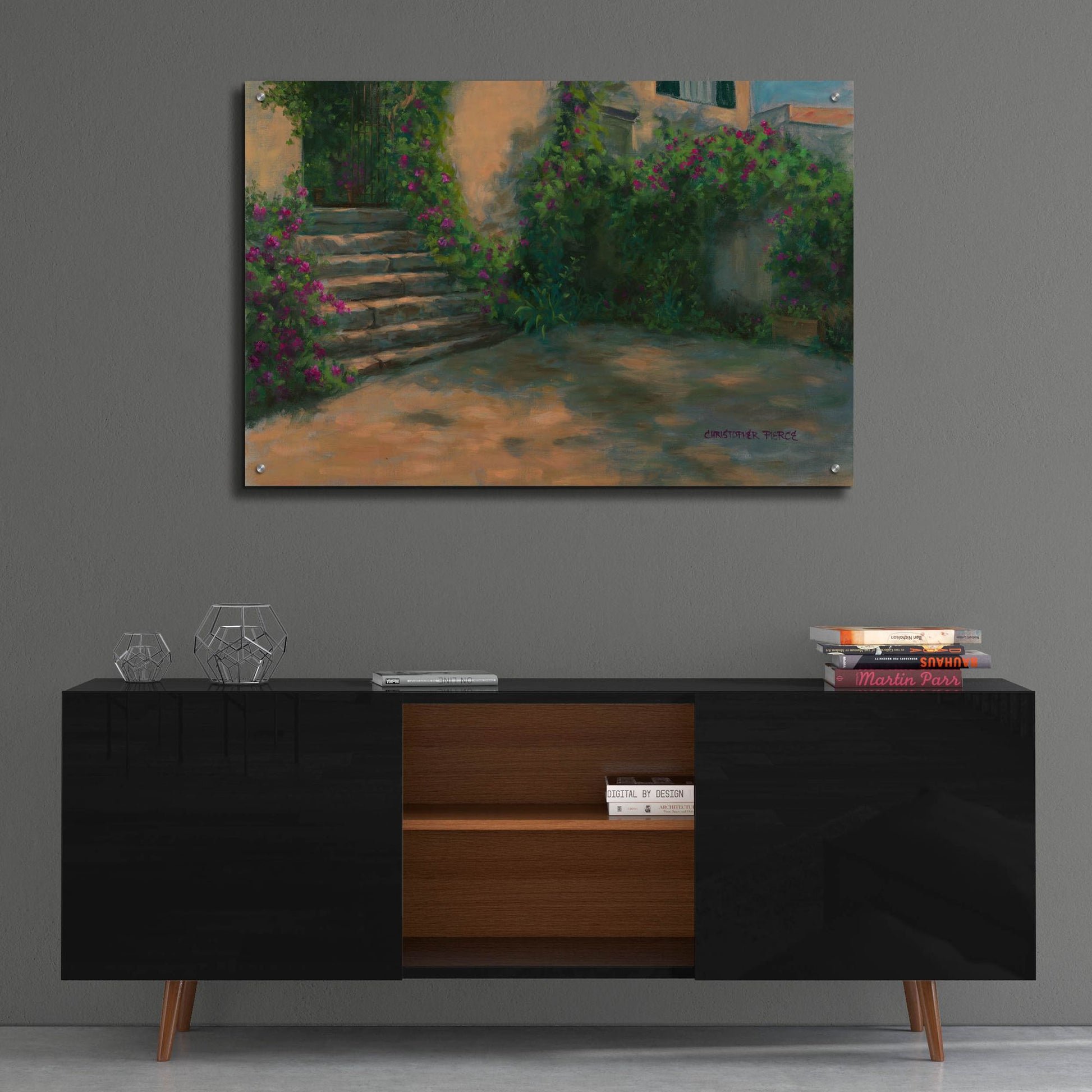 Epic Art 'Tuscany Steps' by Christopher Pierce, Acrylic Glass Wall Art,36x24