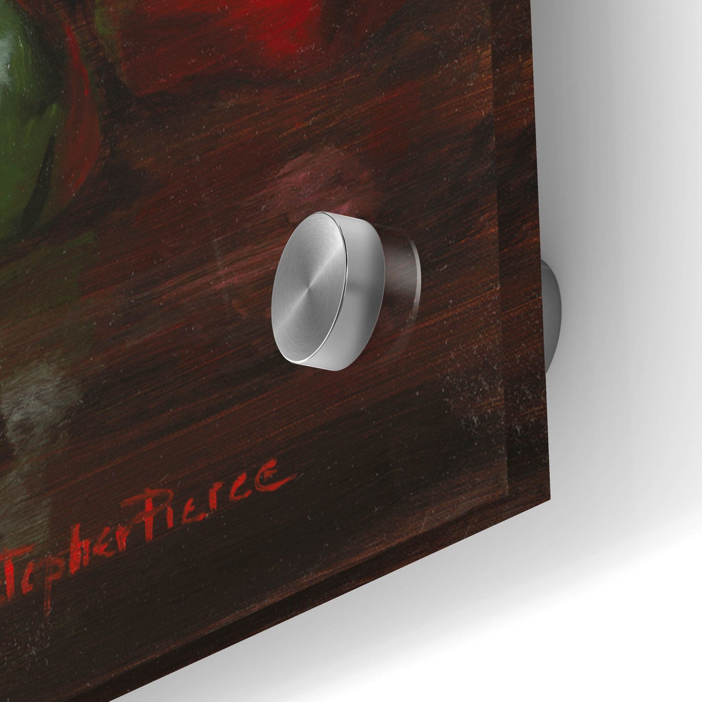 Epic Art 'Green And Red Peppers' by Christopher Pierce, Acrylic Glass Wall Art,48x24
