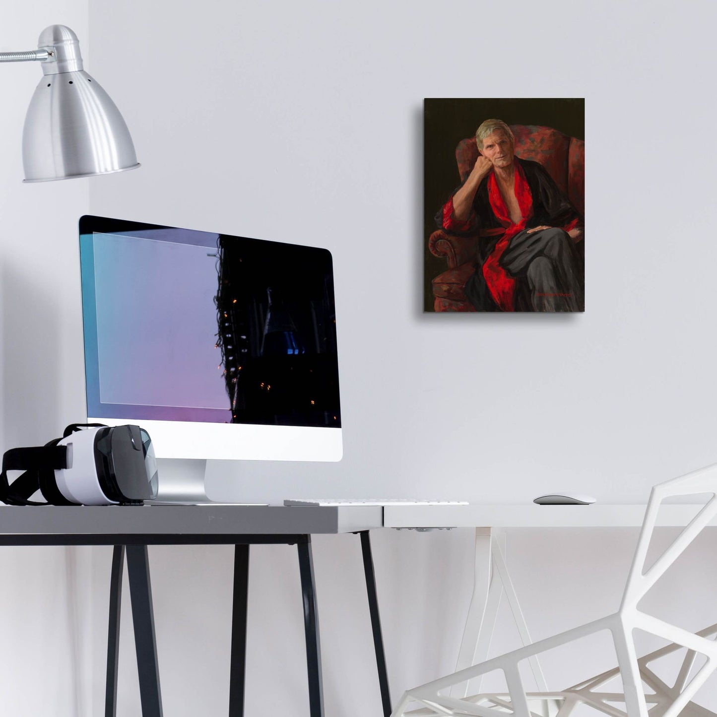 Epic Art 'Listening' by Christopher Pierce, Acrylic Glass Wall Art,12x16