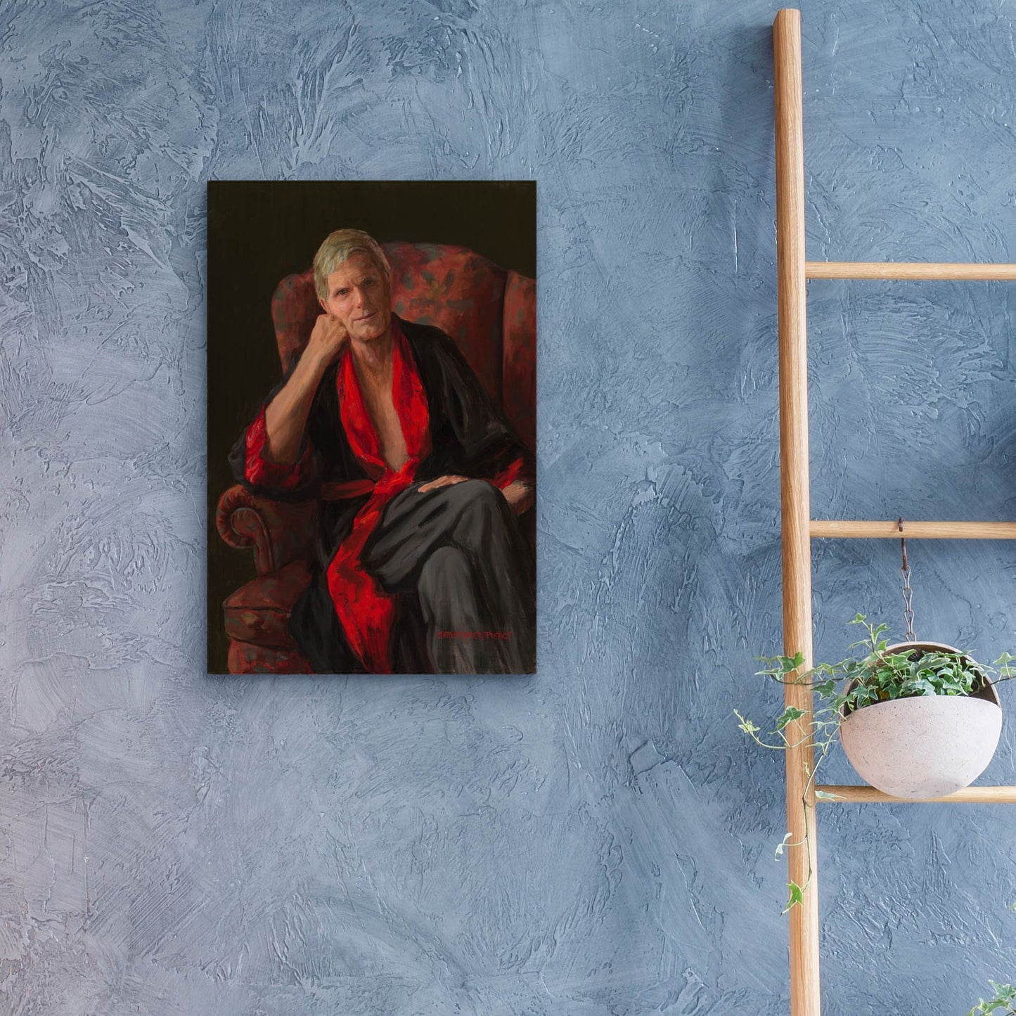 Epic Art 'Listening' by Christopher Pierce, Acrylic Glass Wall Art,16x24