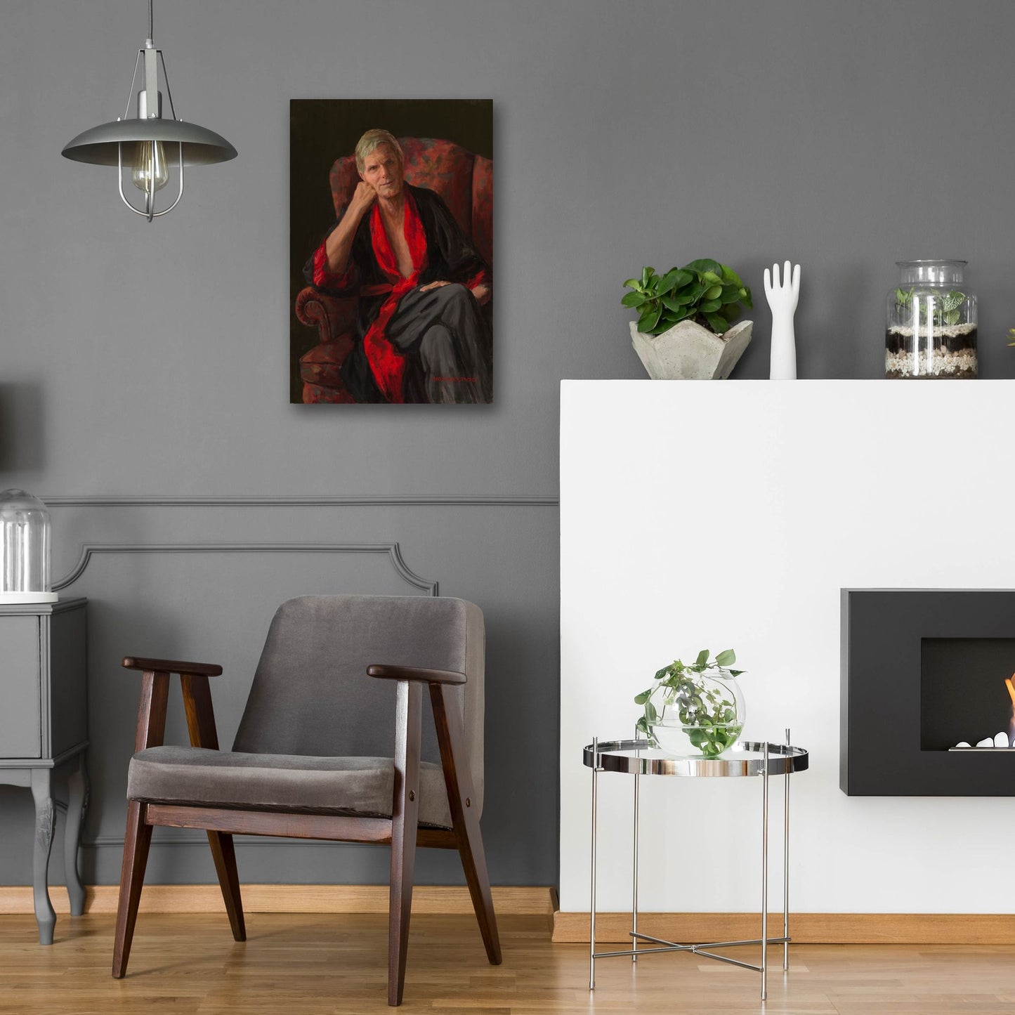 Epic Art 'Listening' by Christopher Pierce, Acrylic Glass Wall Art,16x24