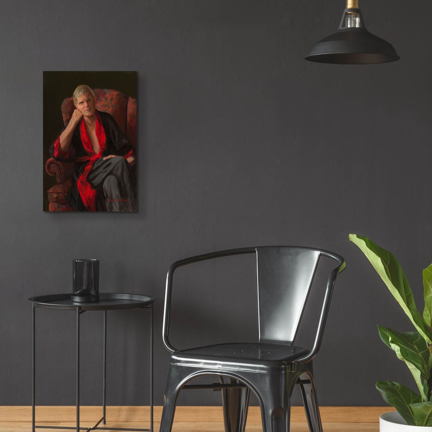 Epic Art 'Listening' by Christopher Pierce, Acrylic Glass Wall Art,16x24