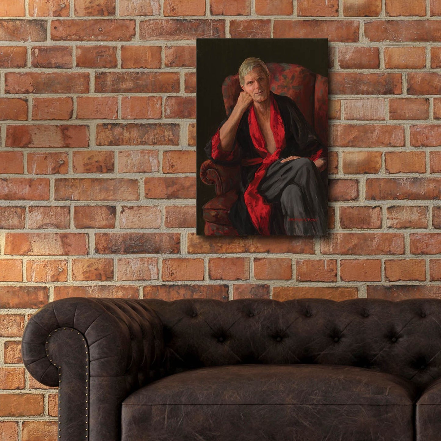 Epic Art 'Listening' by Christopher Pierce, Acrylic Glass Wall Art,16x24