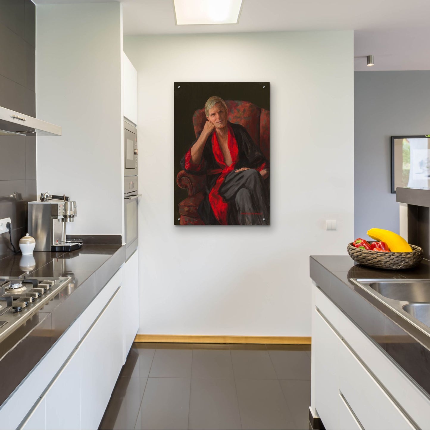 Epic Art 'Listening' by Christopher Pierce, Acrylic Glass Wall Art,24x36