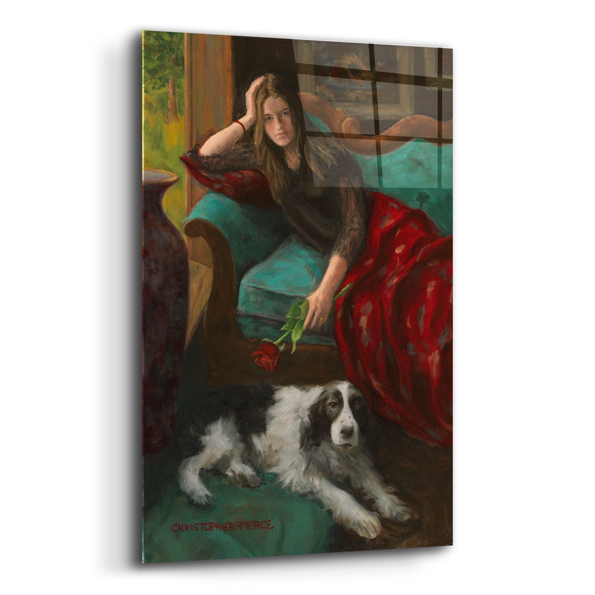 Epic Art 'Afternoon Companions' by Christopher Pierce, Acrylic Glass Wall Art,12x16