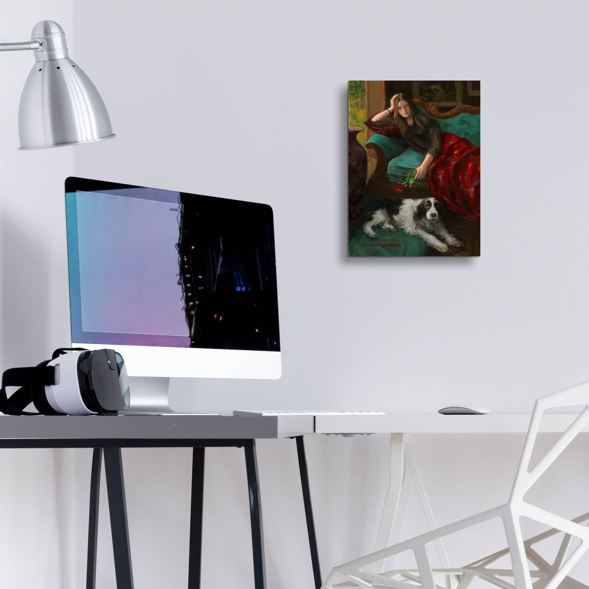 Epic Art 'Afternoon Companions' by Christopher Pierce, Acrylic Glass Wall Art,12x16