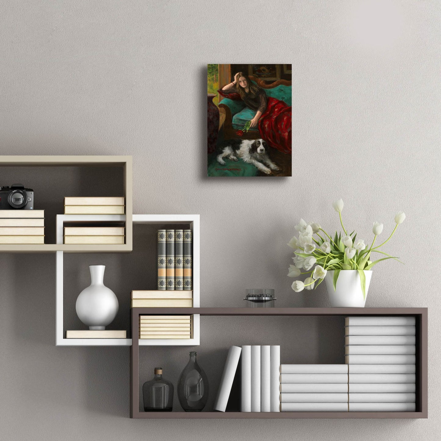 Epic Art 'Afternoon Companions' by Christopher Pierce, Acrylic Glass Wall Art,12x16