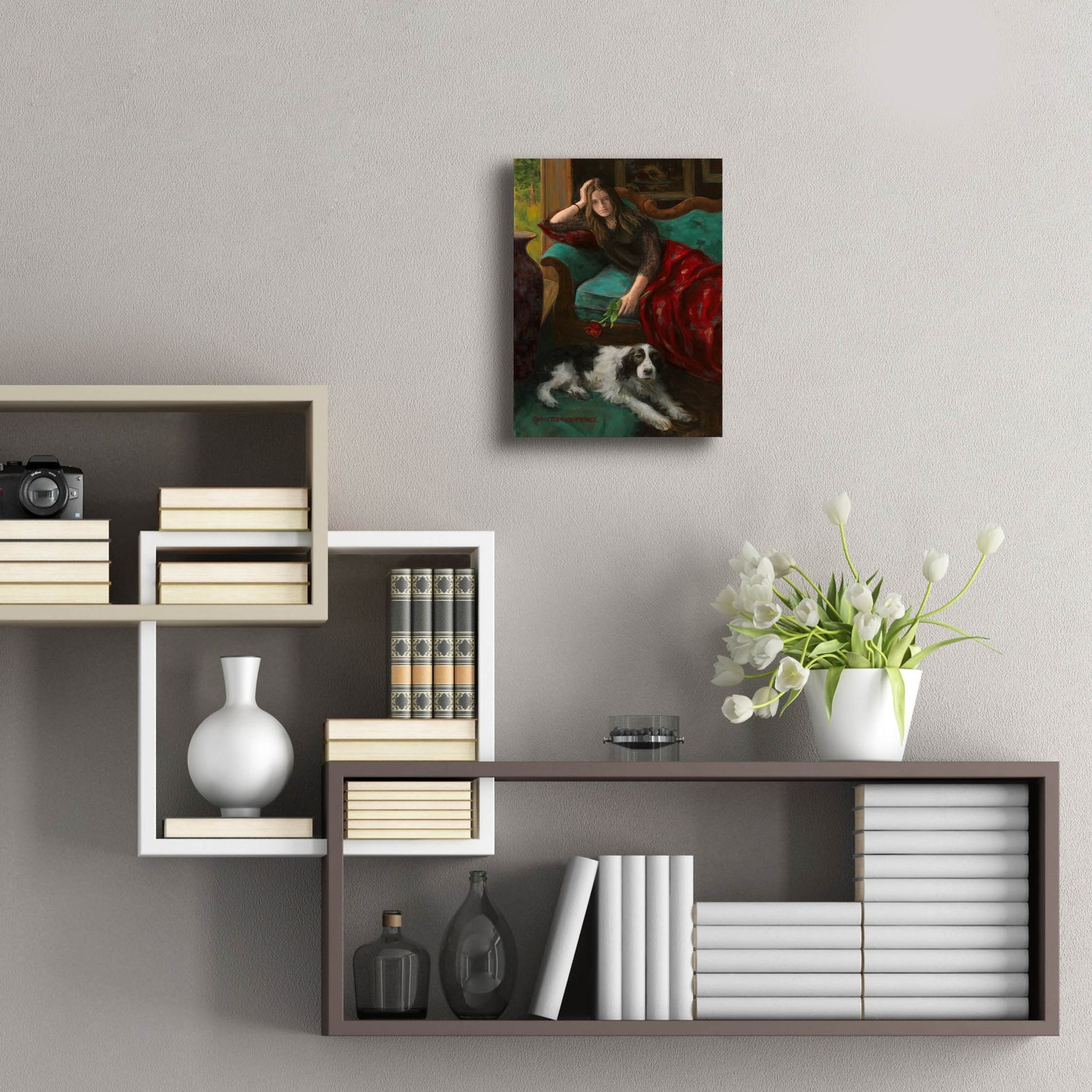 Epic Art 'Afternoon Companions' by Christopher Pierce, Acrylic Glass Wall Art,12x16