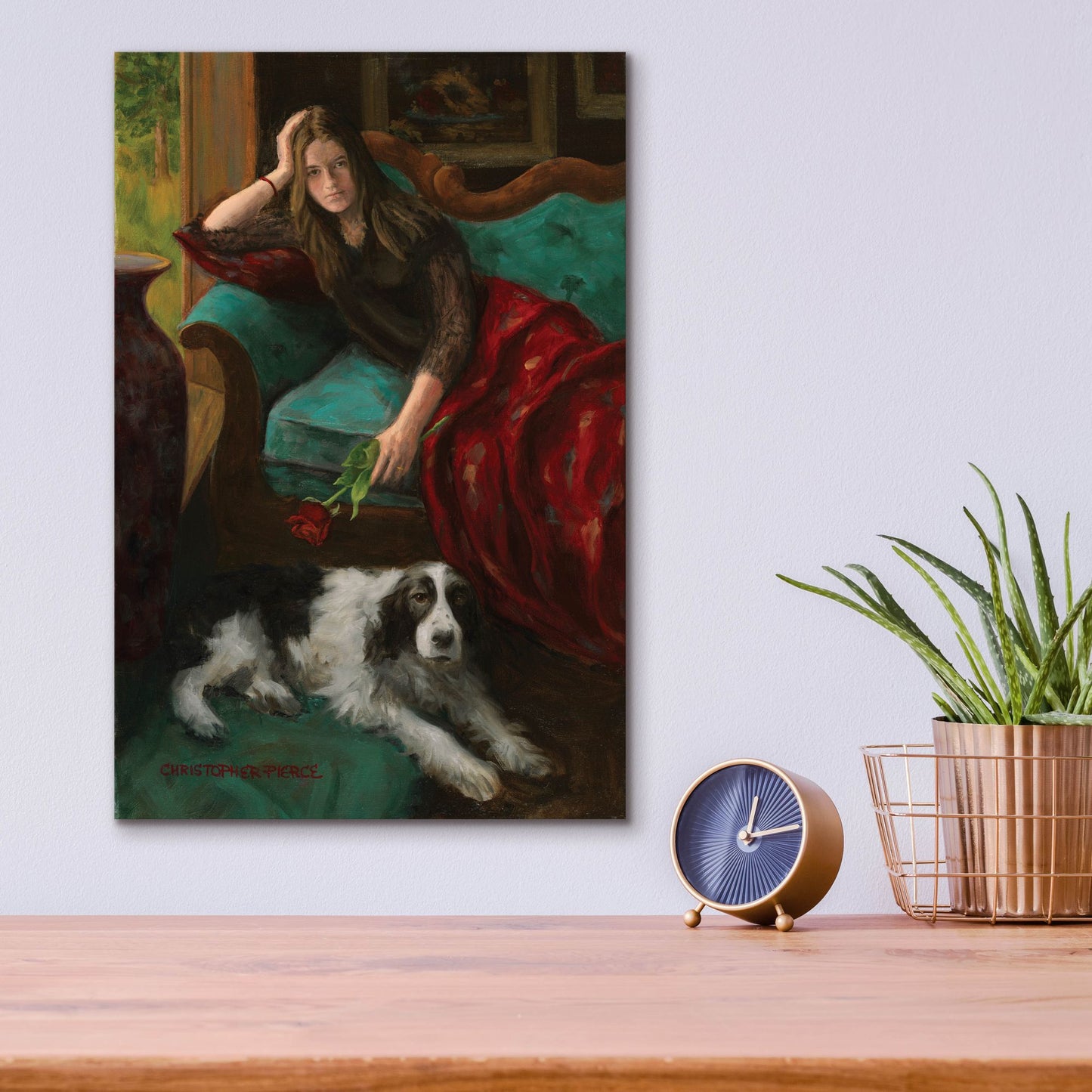 Epic Art 'Afternoon Companions' by Christopher Pierce, Acrylic Glass Wall Art,12x16