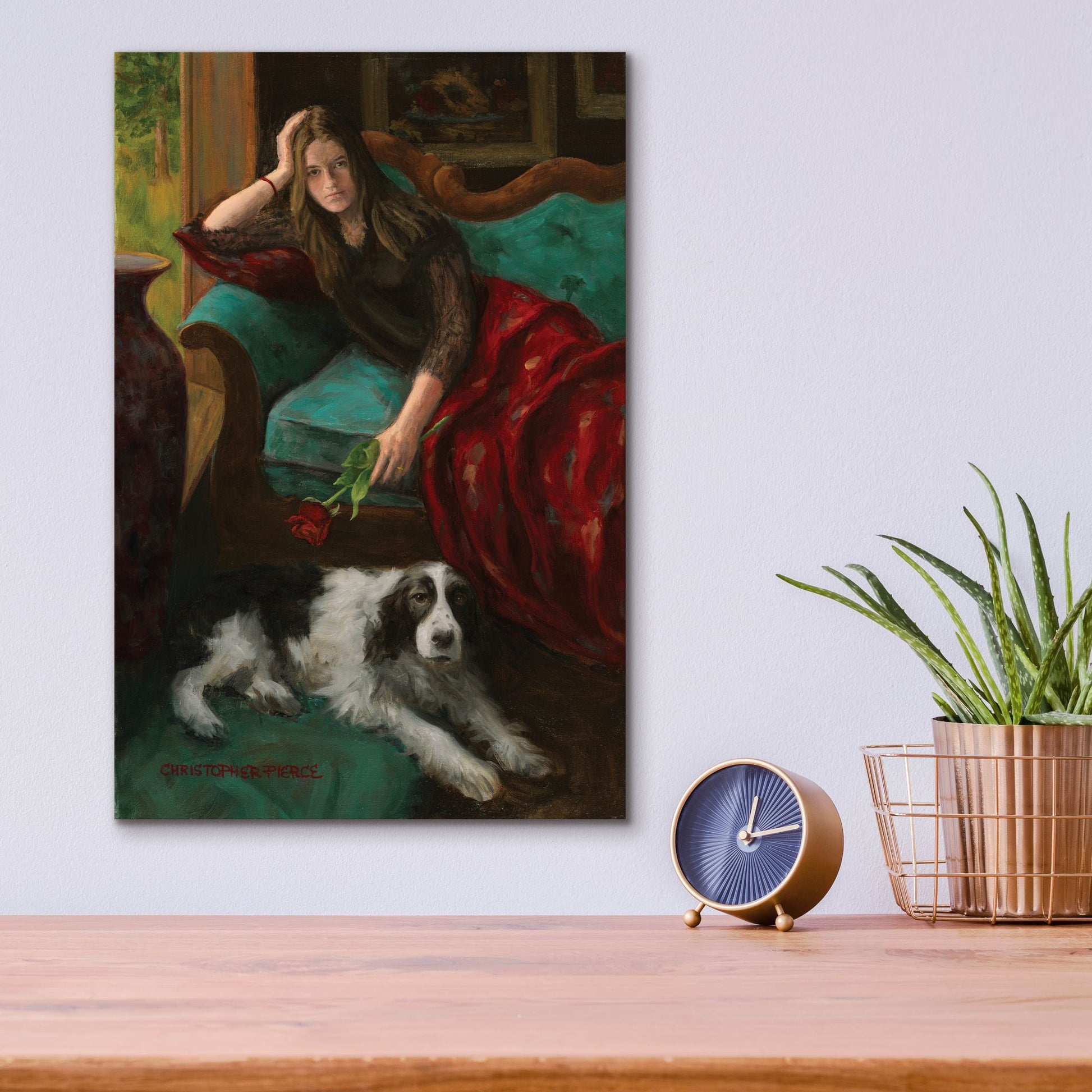 Epic Art 'Afternoon Companions' by Christopher Pierce, Acrylic Glass Wall Art,12x16