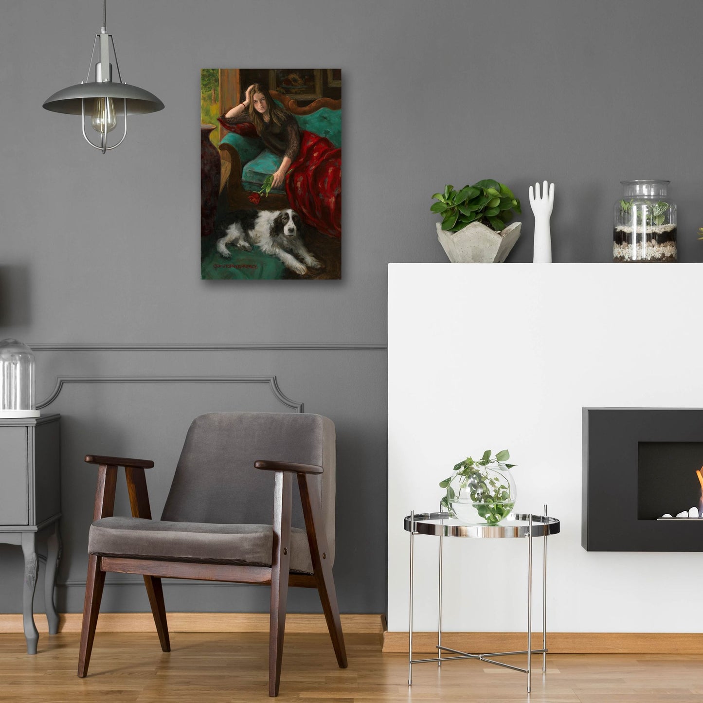 Epic Art 'Afternoon Companions' by Christopher Pierce, Acrylic Glass Wall Art,16x24