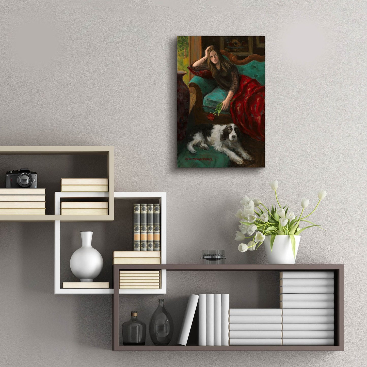 Epic Art 'Afternoon Companions' by Christopher Pierce, Acrylic Glass Wall Art,16x24