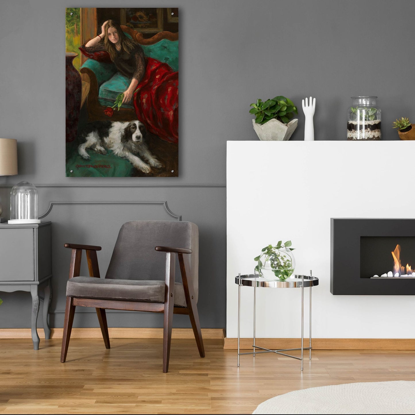 Epic Art 'Afternoon Companions' by Christopher Pierce, Acrylic Glass Wall Art,24x36