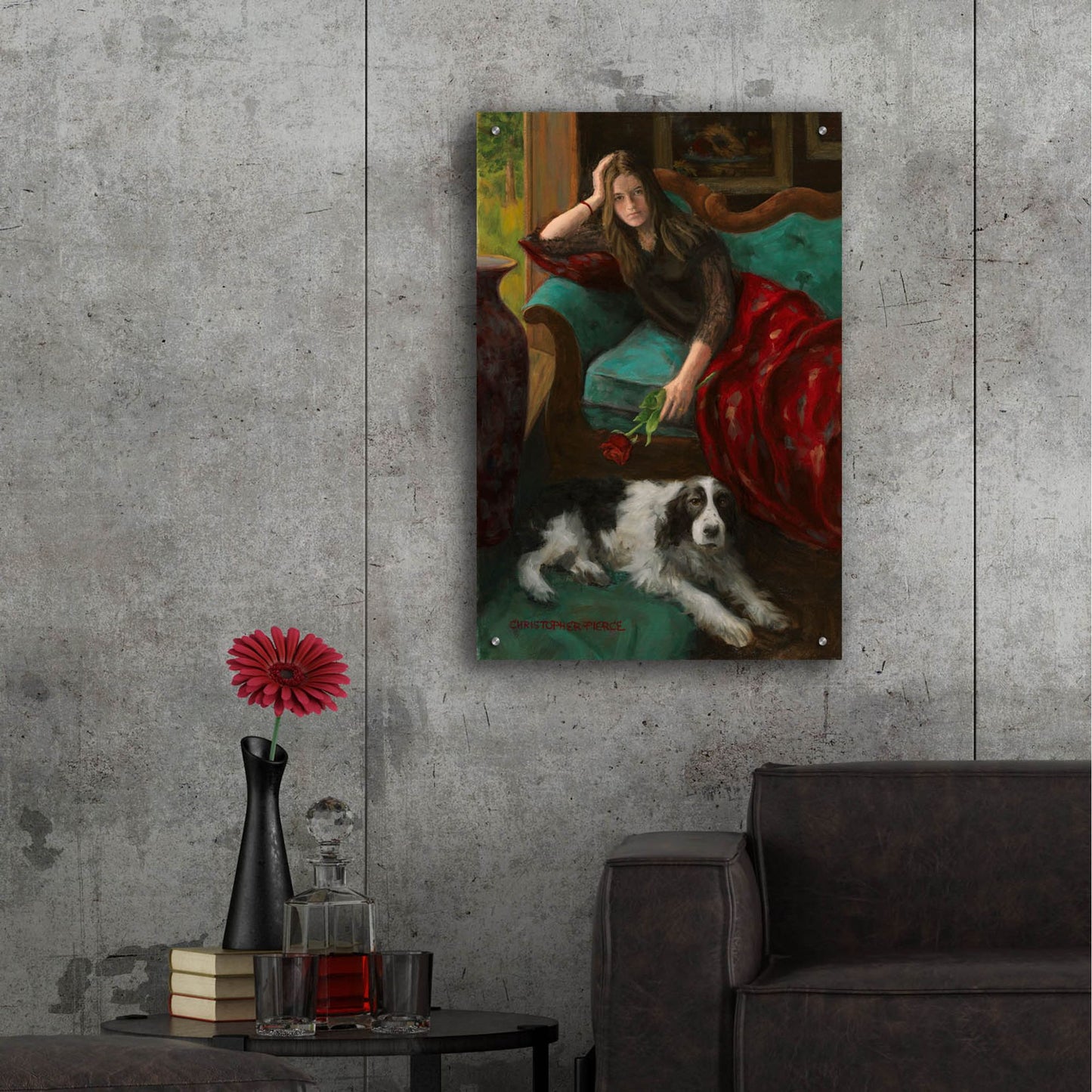 Epic Art 'Afternoon Companions' by Christopher Pierce, Acrylic Glass Wall Art,24x36