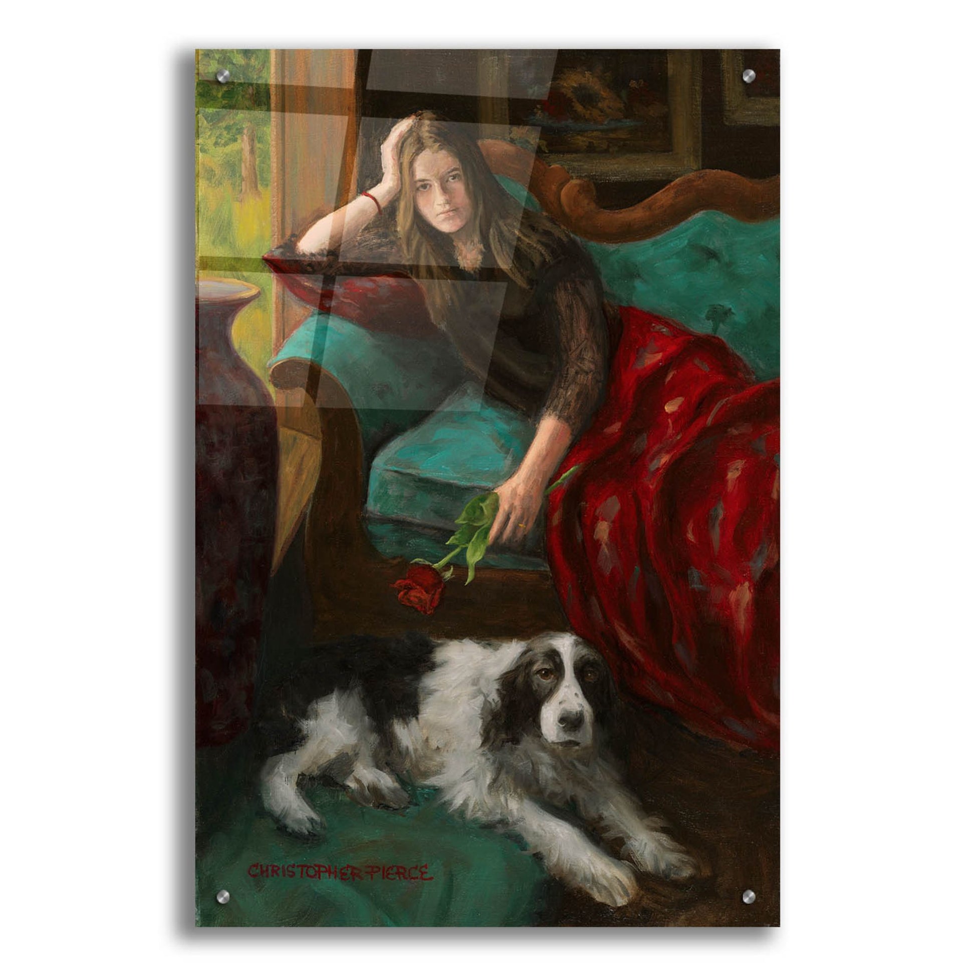 Epic Art 'Afternoon Companions' by Christopher Pierce, Acrylic Glass Wall Art,24x36