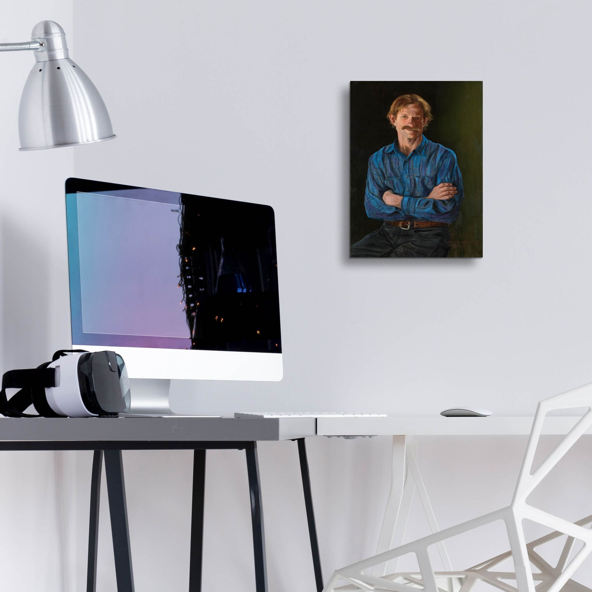 Epic Art 'The Gardner' by Christopher Pierce, Acrylic Glass Wall Art,12x16