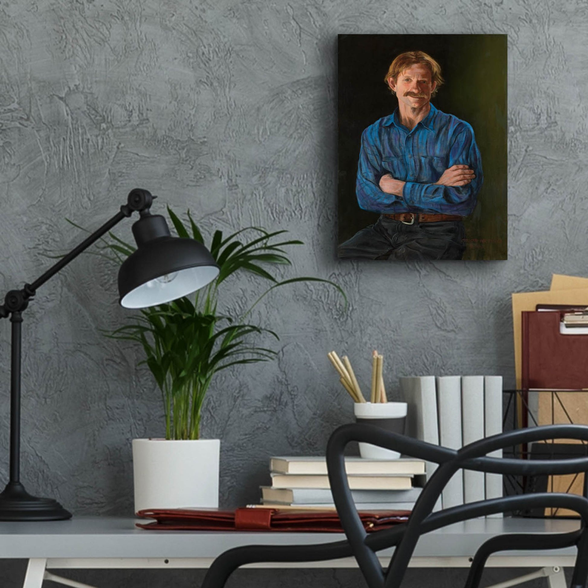 Epic Art 'The Gardner' by Christopher Pierce, Acrylic Glass Wall Art,12x16