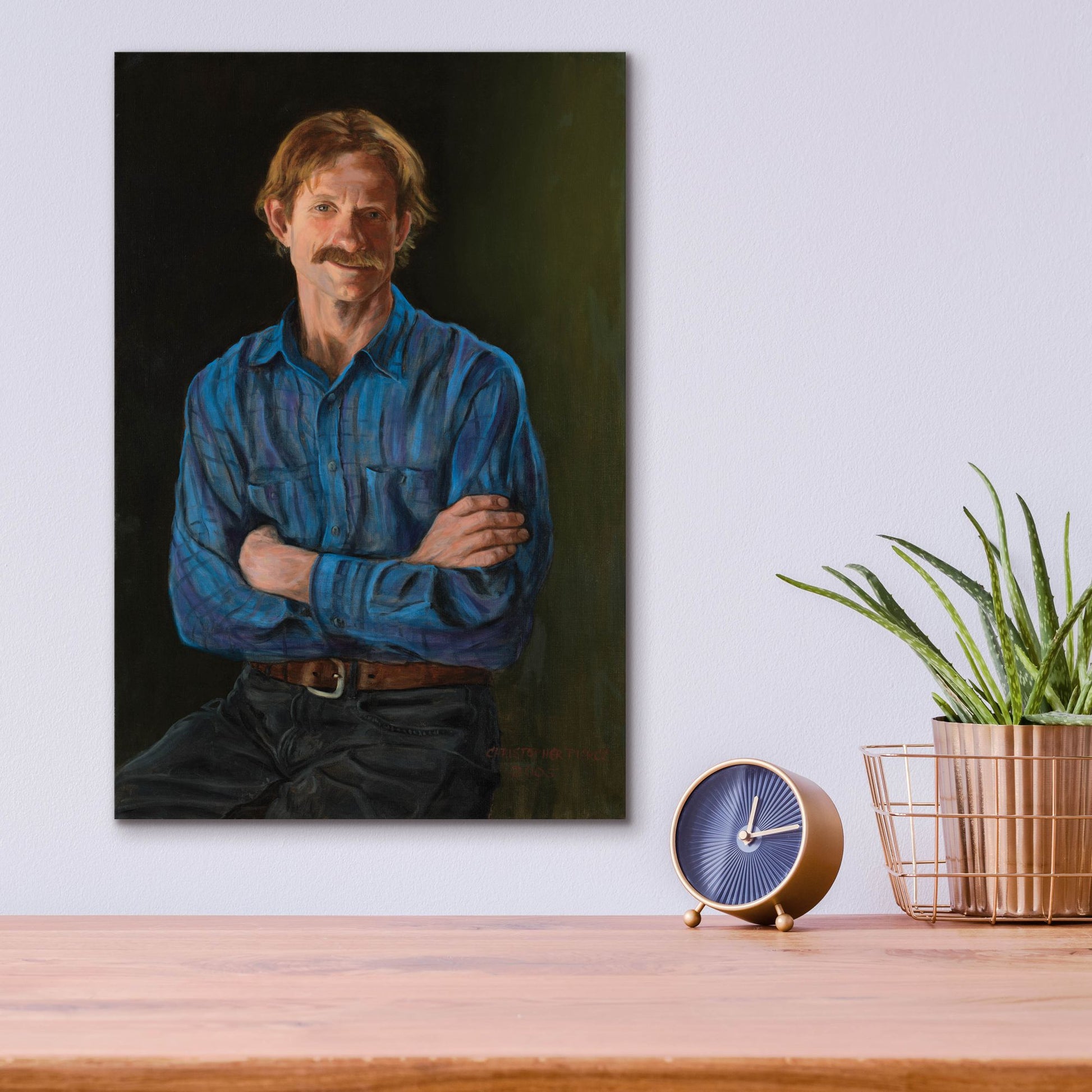Epic Art 'The Gardner' by Christopher Pierce, Acrylic Glass Wall Art,12x16