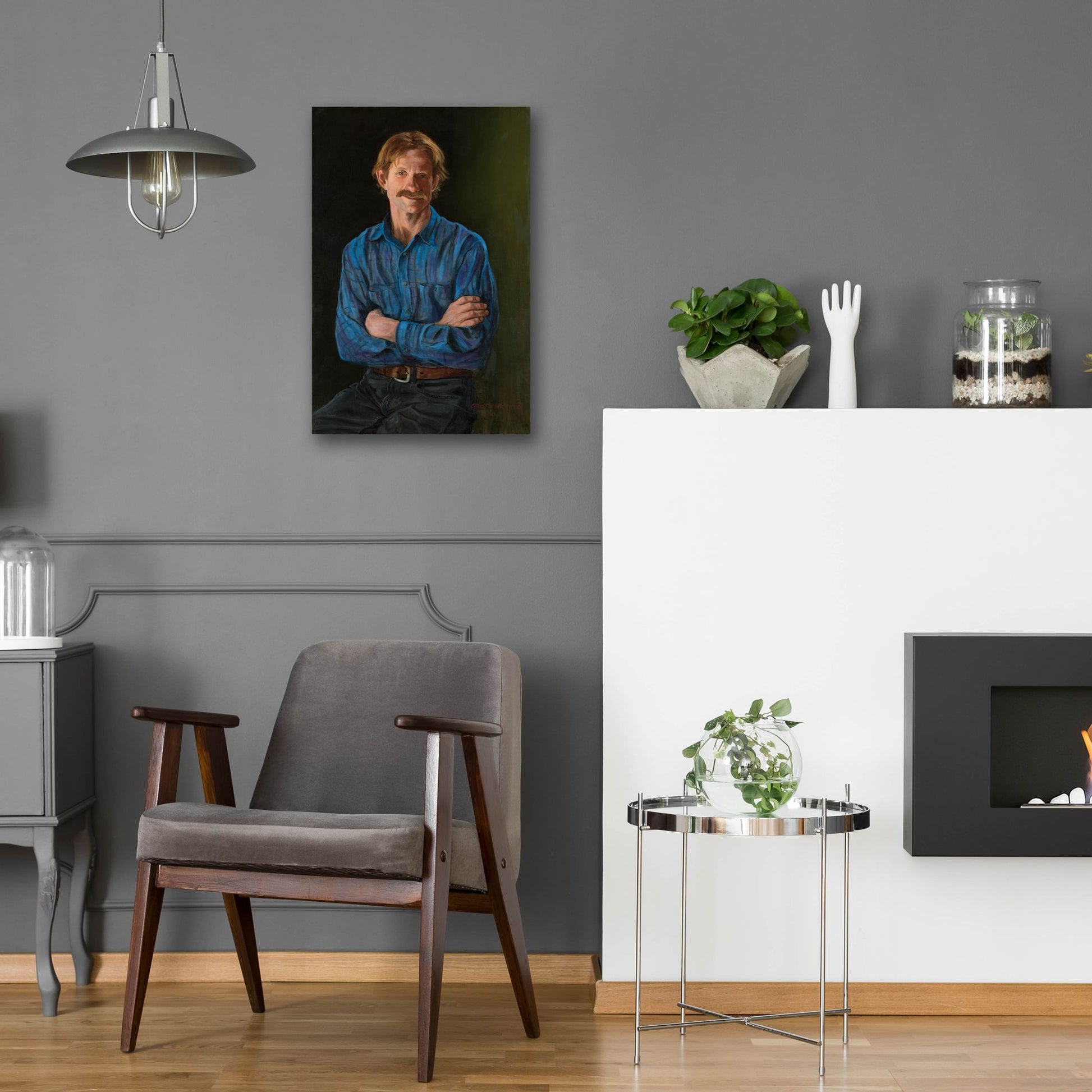 Epic Art 'The Gardner' by Christopher Pierce, Acrylic Glass Wall Art,16x24