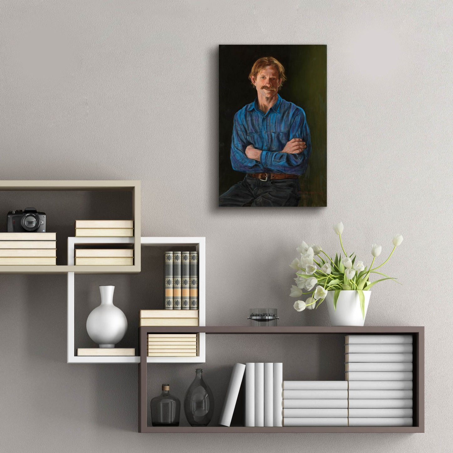 Epic Art 'The Gardner' by Christopher Pierce, Acrylic Glass Wall Art,16x24