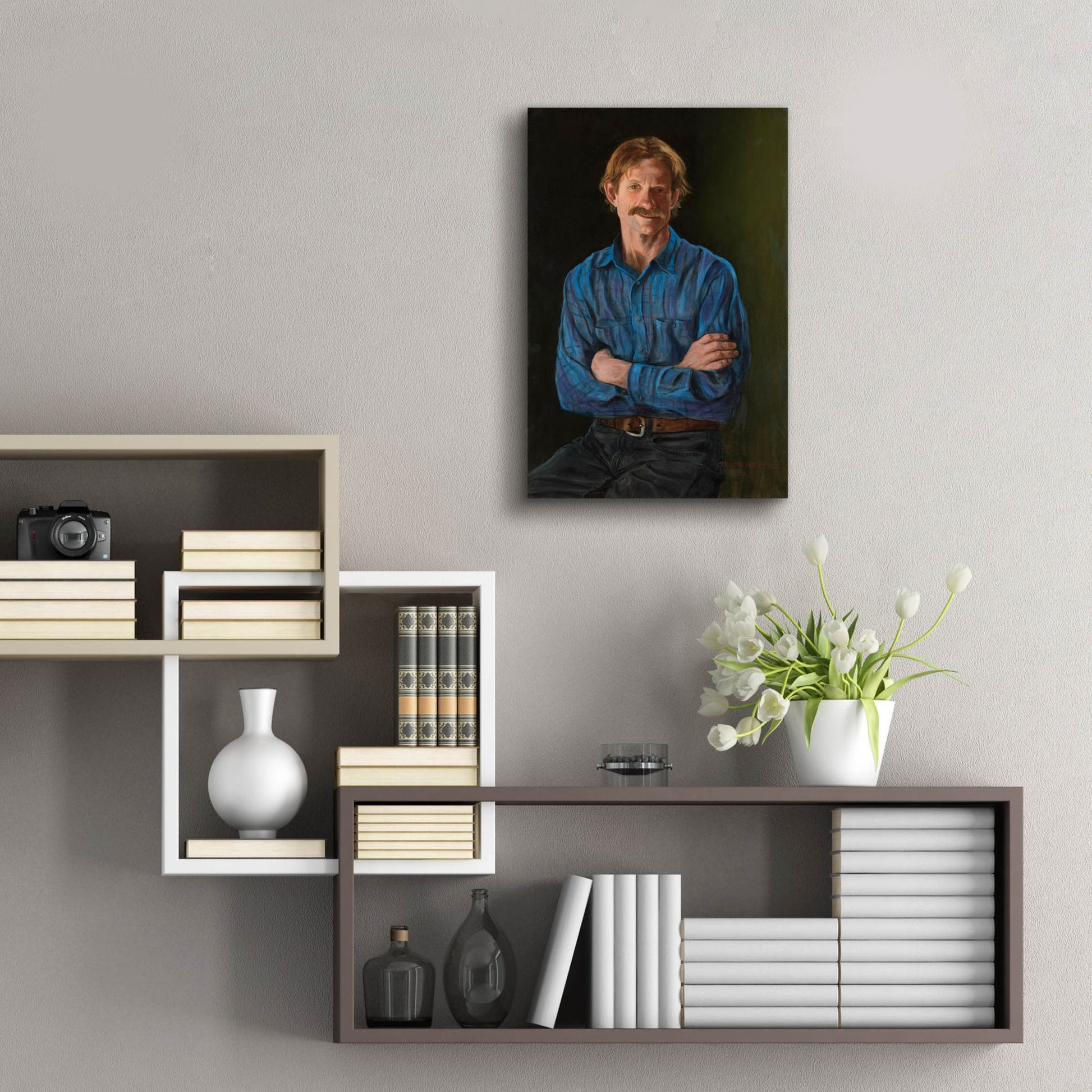 Epic Art 'The Gardner' by Christopher Pierce, Acrylic Glass Wall Art,16x24