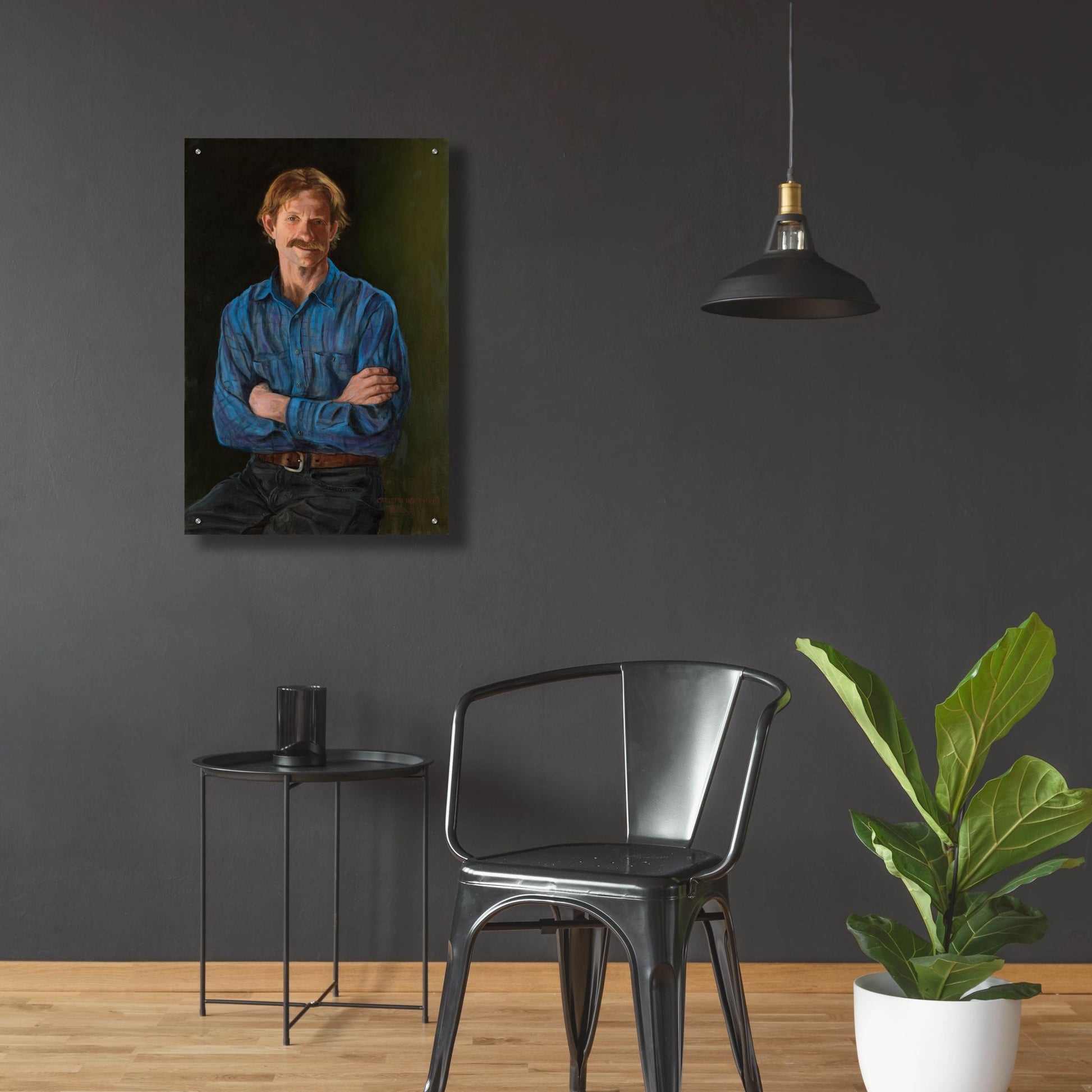 Epic Art 'The Gardner' by Christopher Pierce, Acrylic Glass Wall Art,24x36